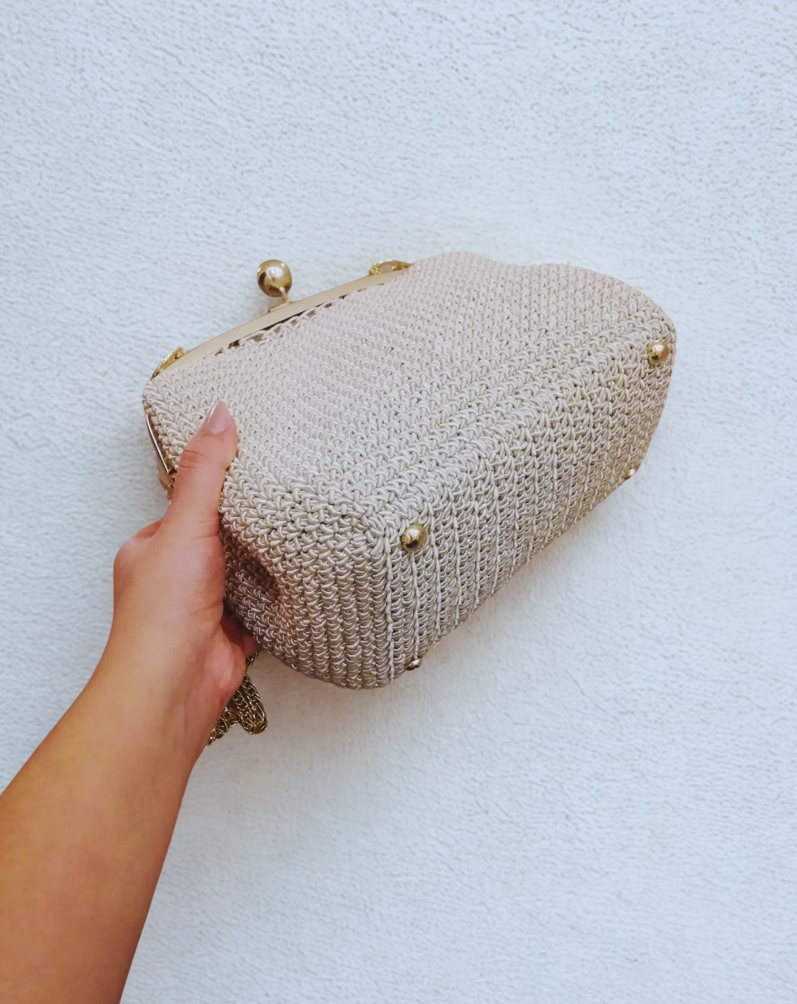 %100 El Yapımı Örgü Bohem Clutch & Portföy Çanta