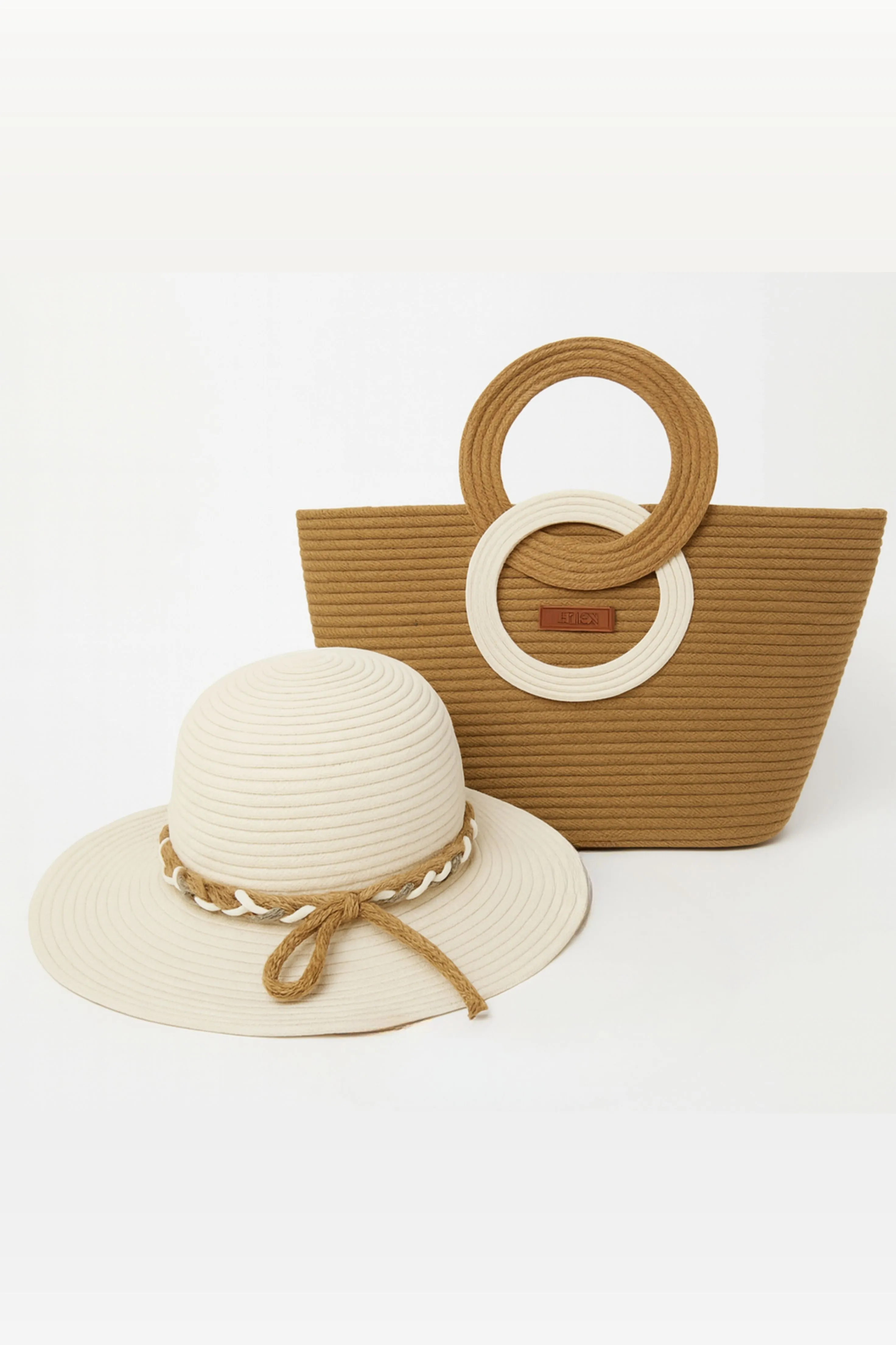 Handmade Straw Hat & Bag Set