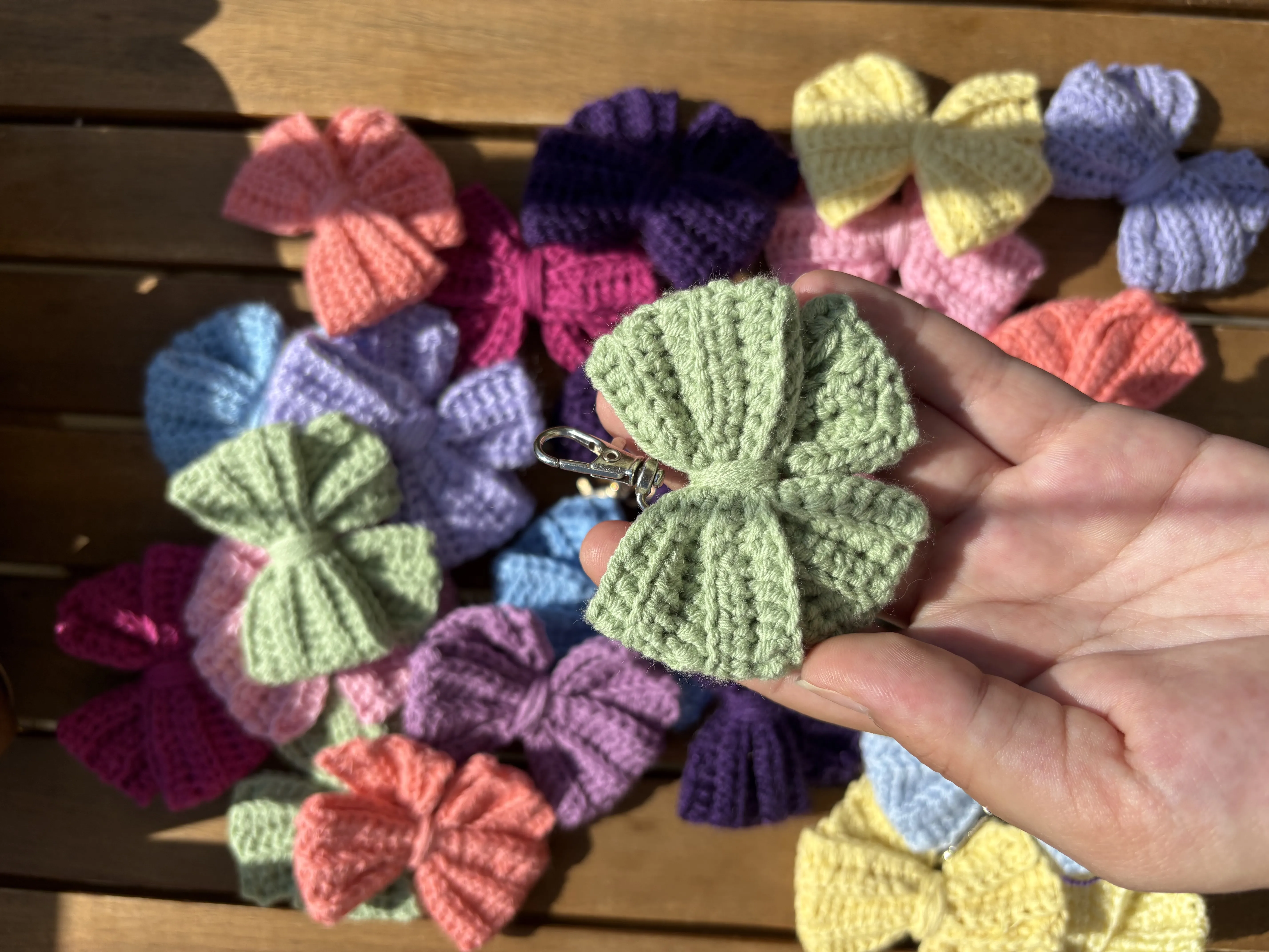 El örgüsü fiyonk anahtarlık