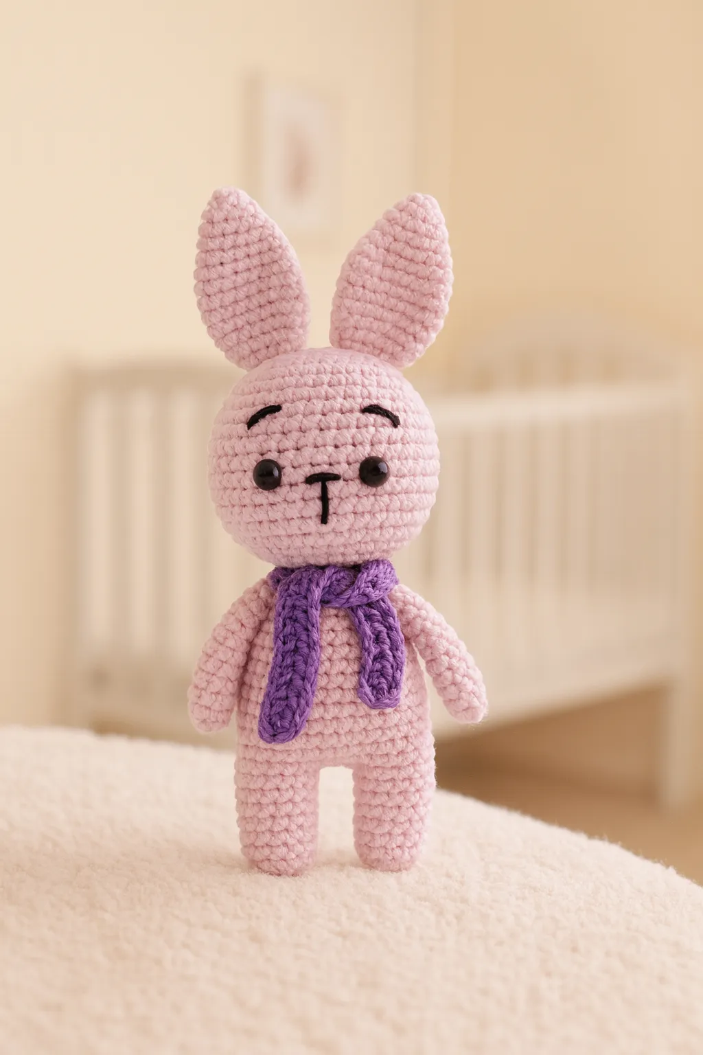 El Örgüsü Amigurumi Tavşan Anahtarlık – Sevimli 12 cm Hediyelik