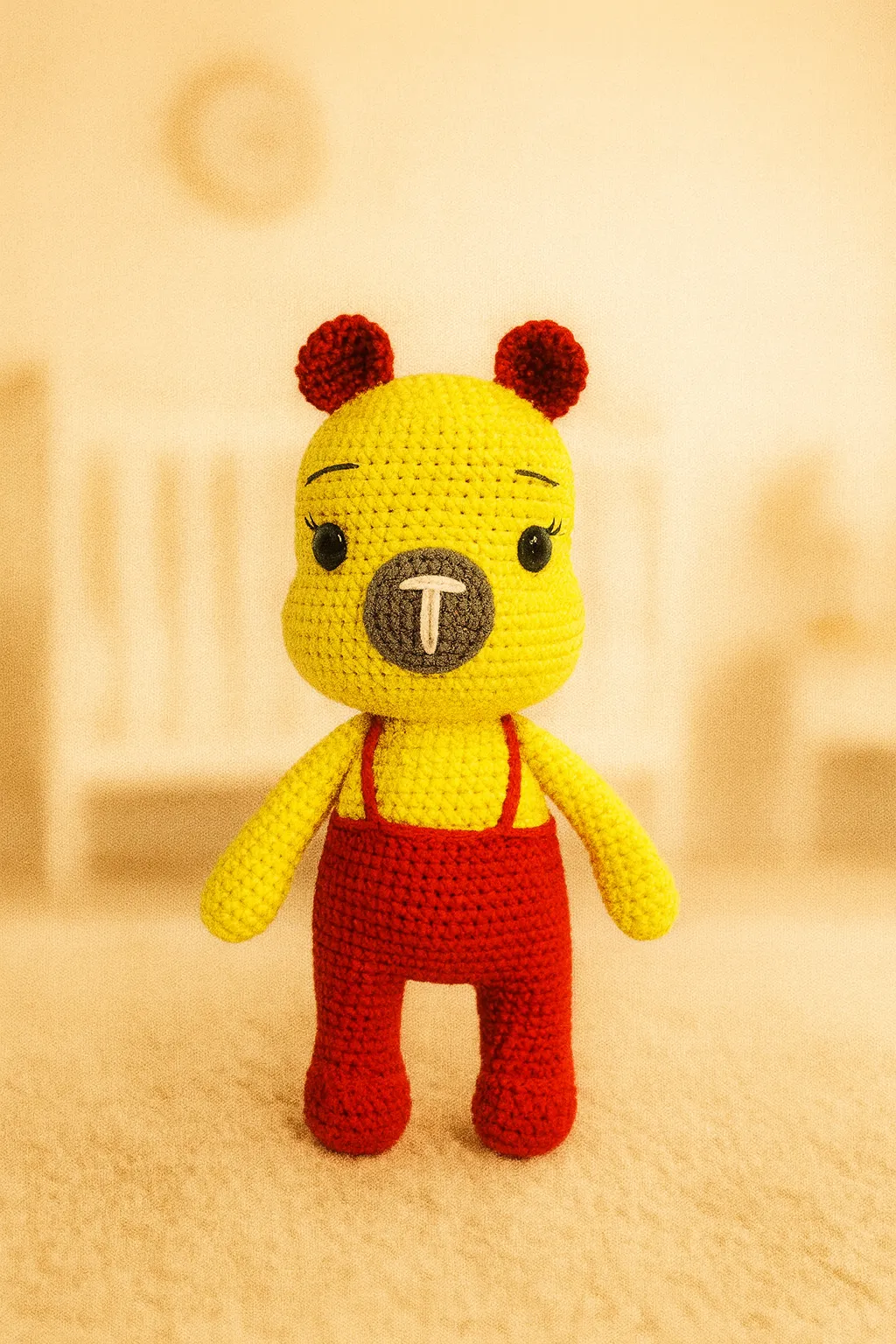 Taraftar Galatasaraylı Amigurumi Ayıcık