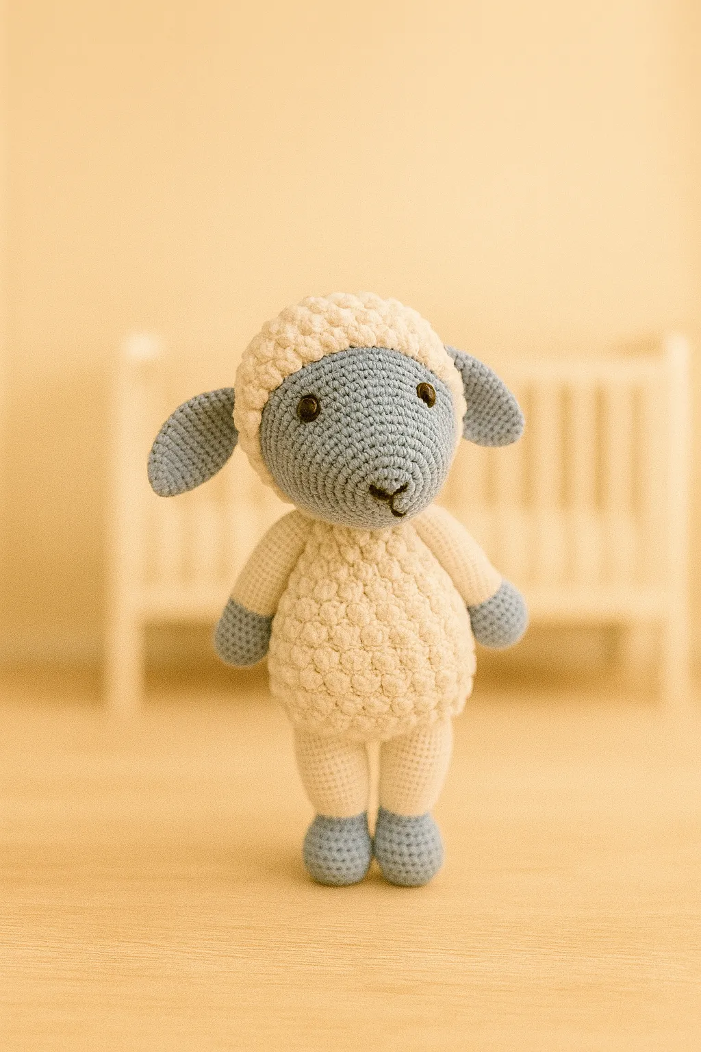 Amigurumi Mavi Kuzu – El Örgüsü Oyuncak