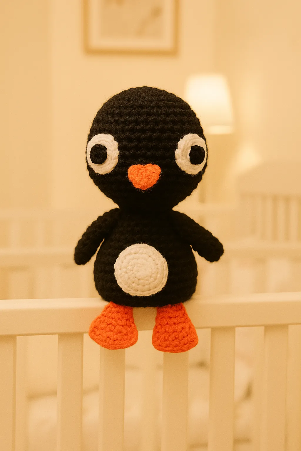 El Yapımı Amigurumi Penguen Sevimli Tasarım Oyuncak