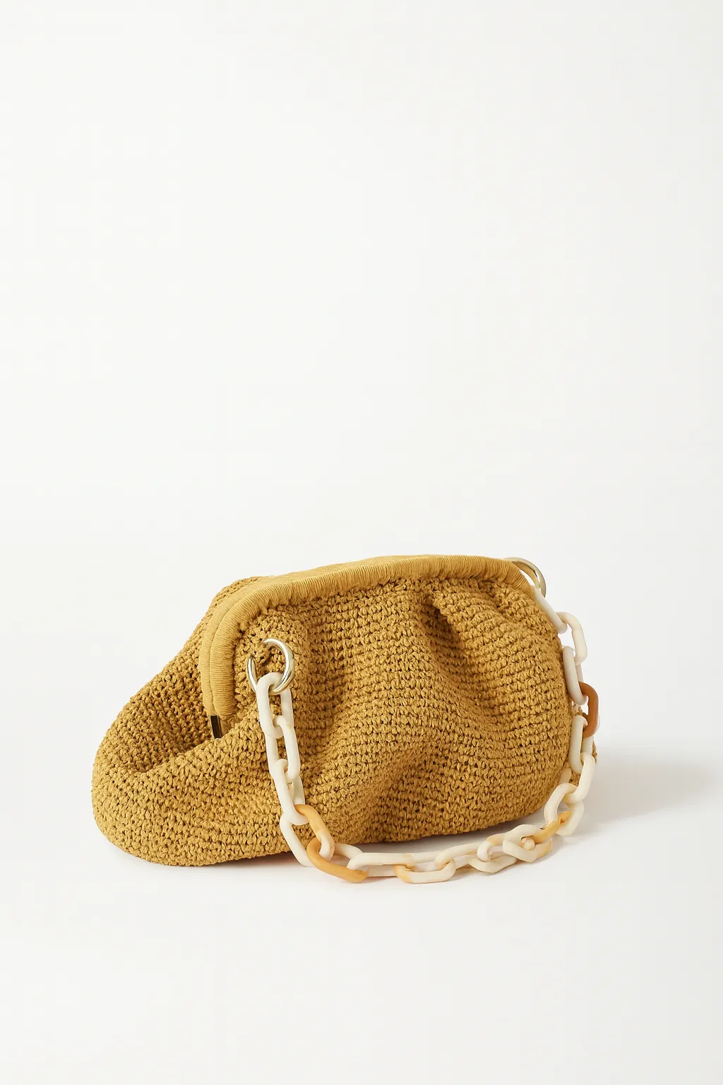 El Örgüsü Kağıt İp Clutch & Portföy Çanta – Şıklık ve Doğallığın Buluşması