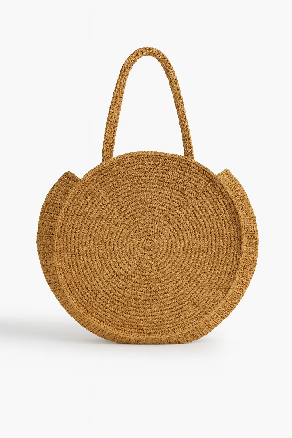 El Yapımı Astarlı Hasır Örgü Plaj Çantası