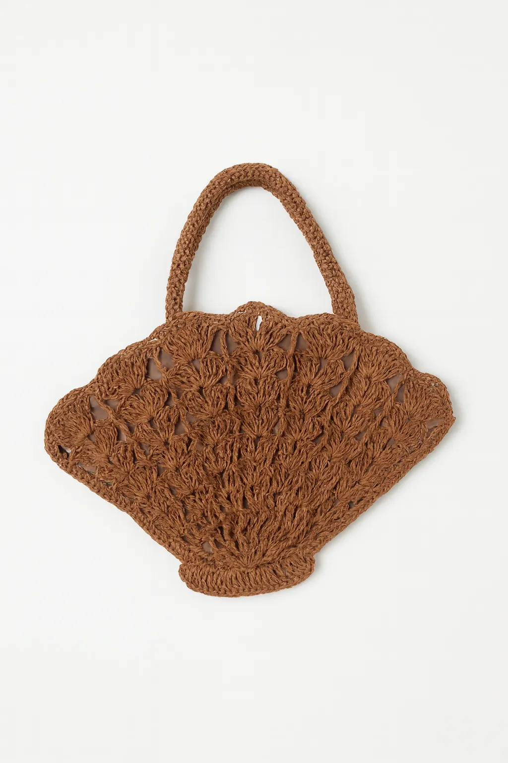 El Yapımı Midye Çanta | Astar Detaylı Örgü Omuz ve Günlük Çanta