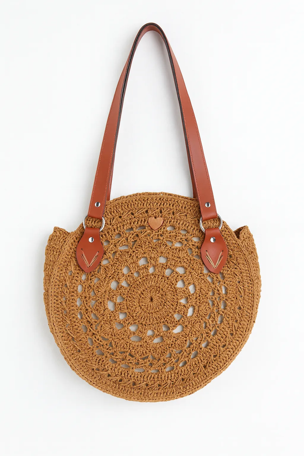 Kağıt ip yuvarlak çanta