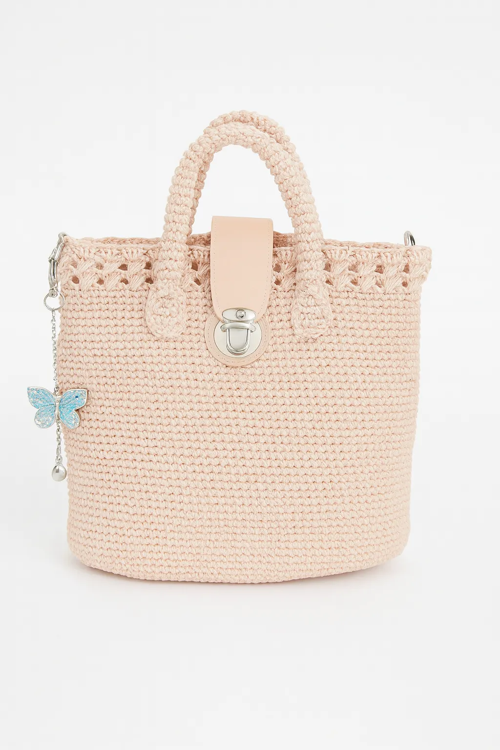 Günlük Pudra Rengi Çanta Hediyelik Astarlı