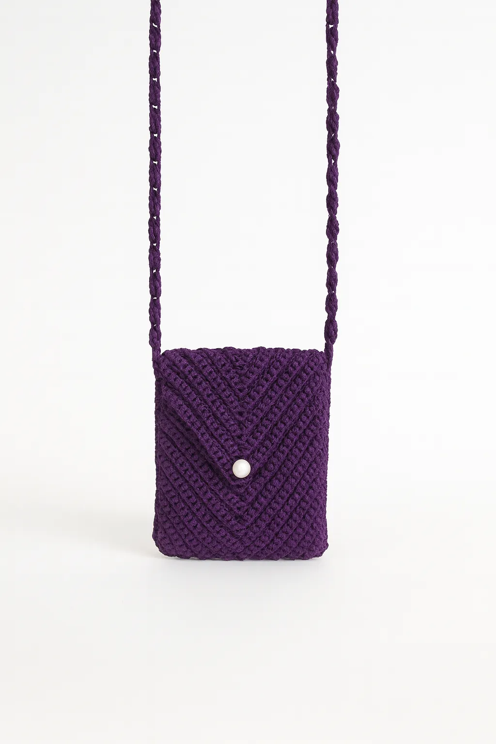 Mor Kadın Omuz Çantası Klasik Şık Günlük Çanta