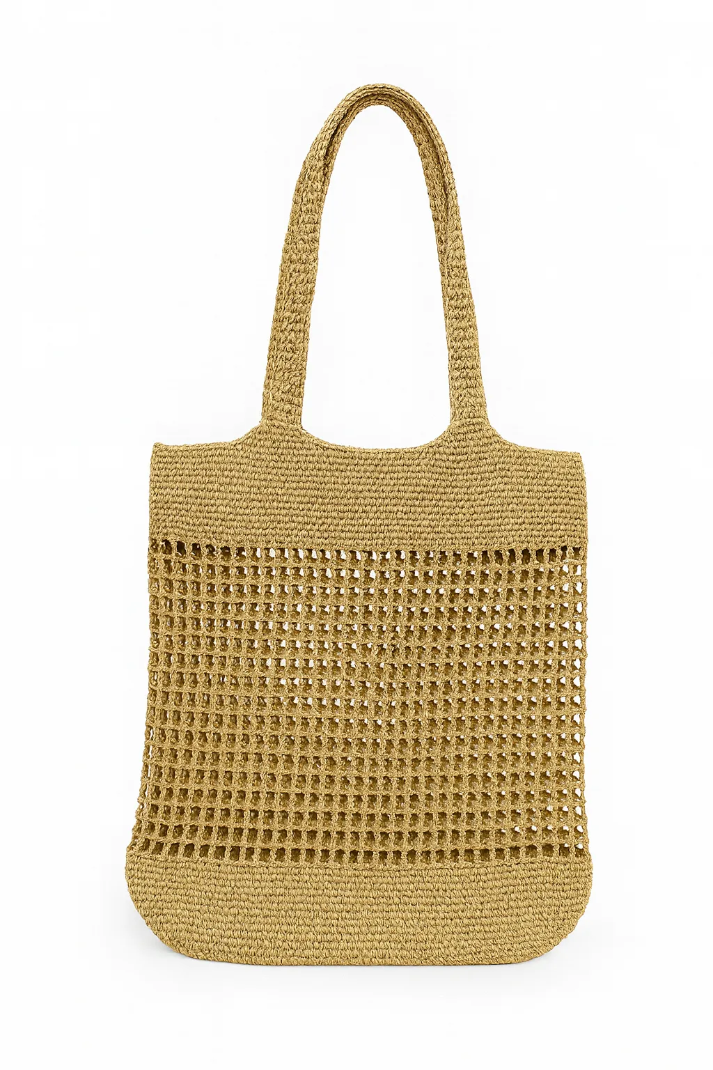 Hasır Örgü File Çanta Yazlık Çanta Plaj Çantası