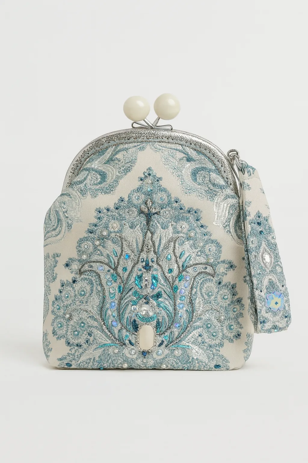 Crystal Embroidered Handmade Elegant Vintage Bag