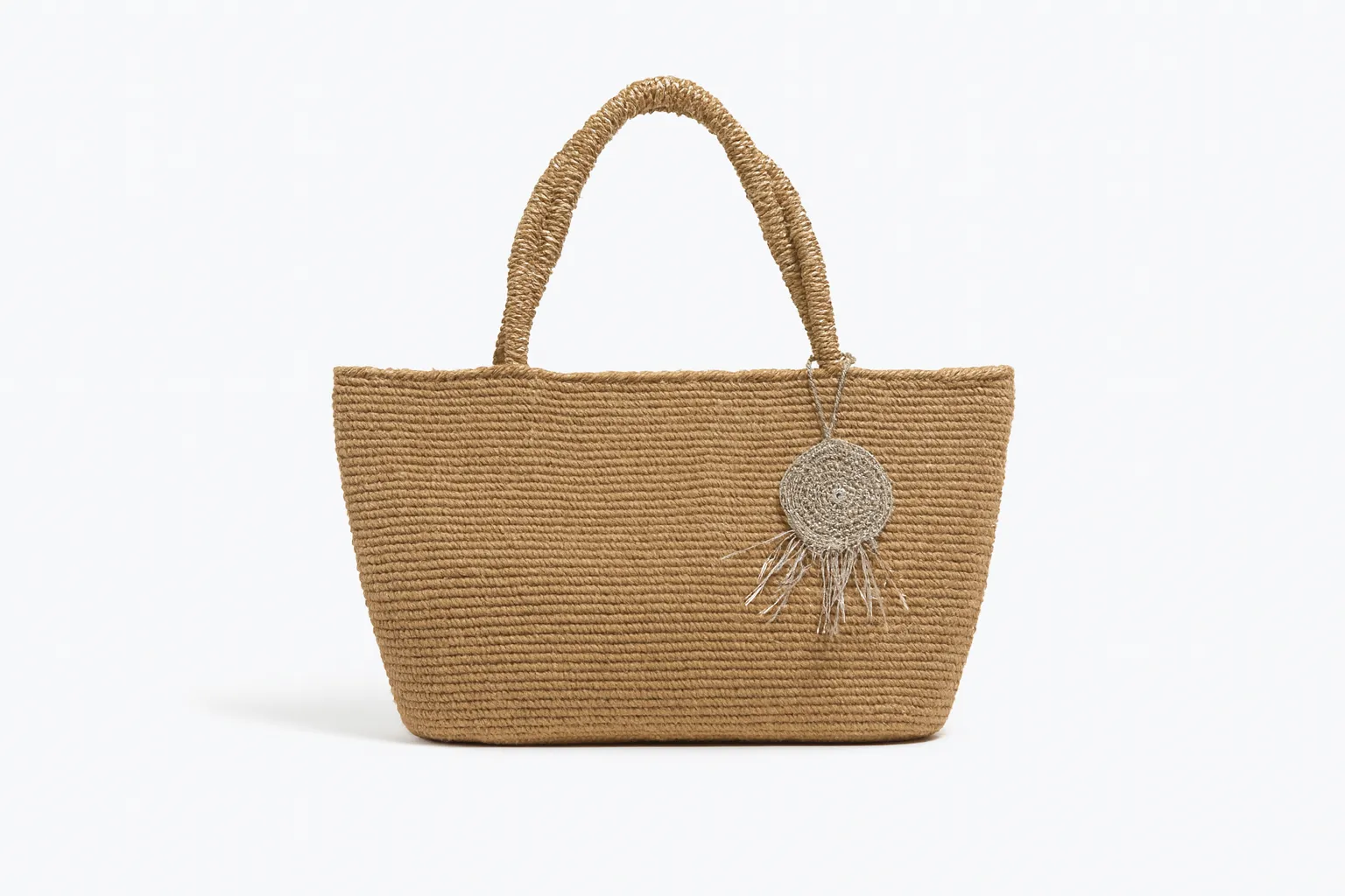 Handmade Paper String Bag with Glitter Decorated Dreamcatcher Detail