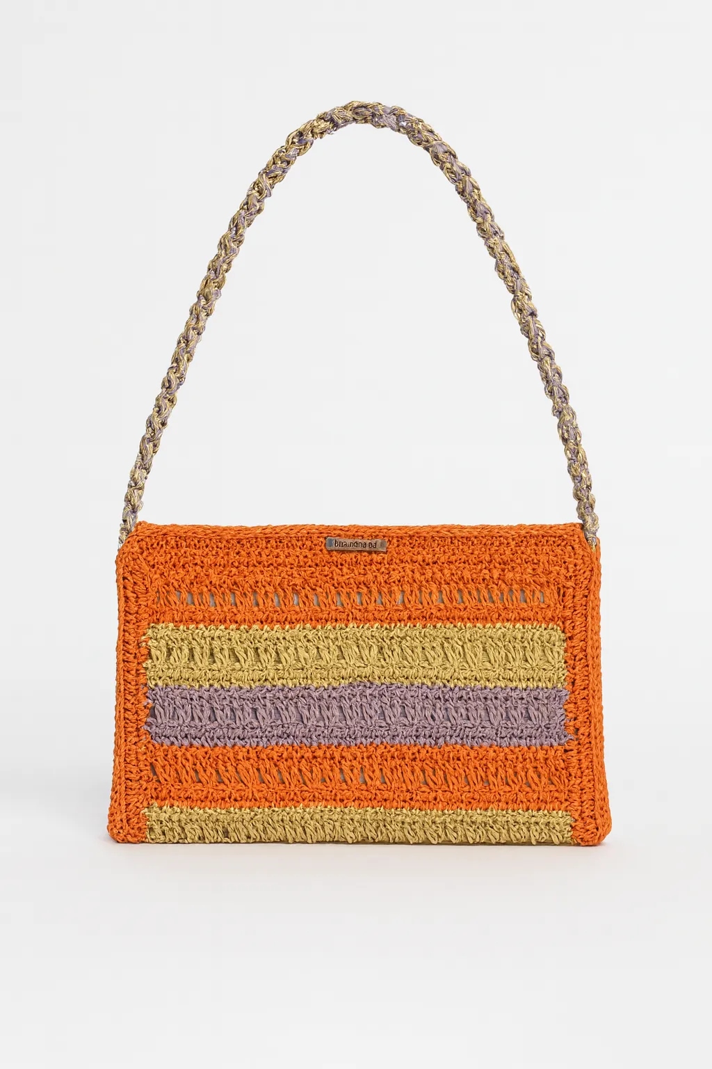 El Örgüsü Hasır Görünümlü Çanta – Yazlık, Astarlı ve Rahat Kullanım