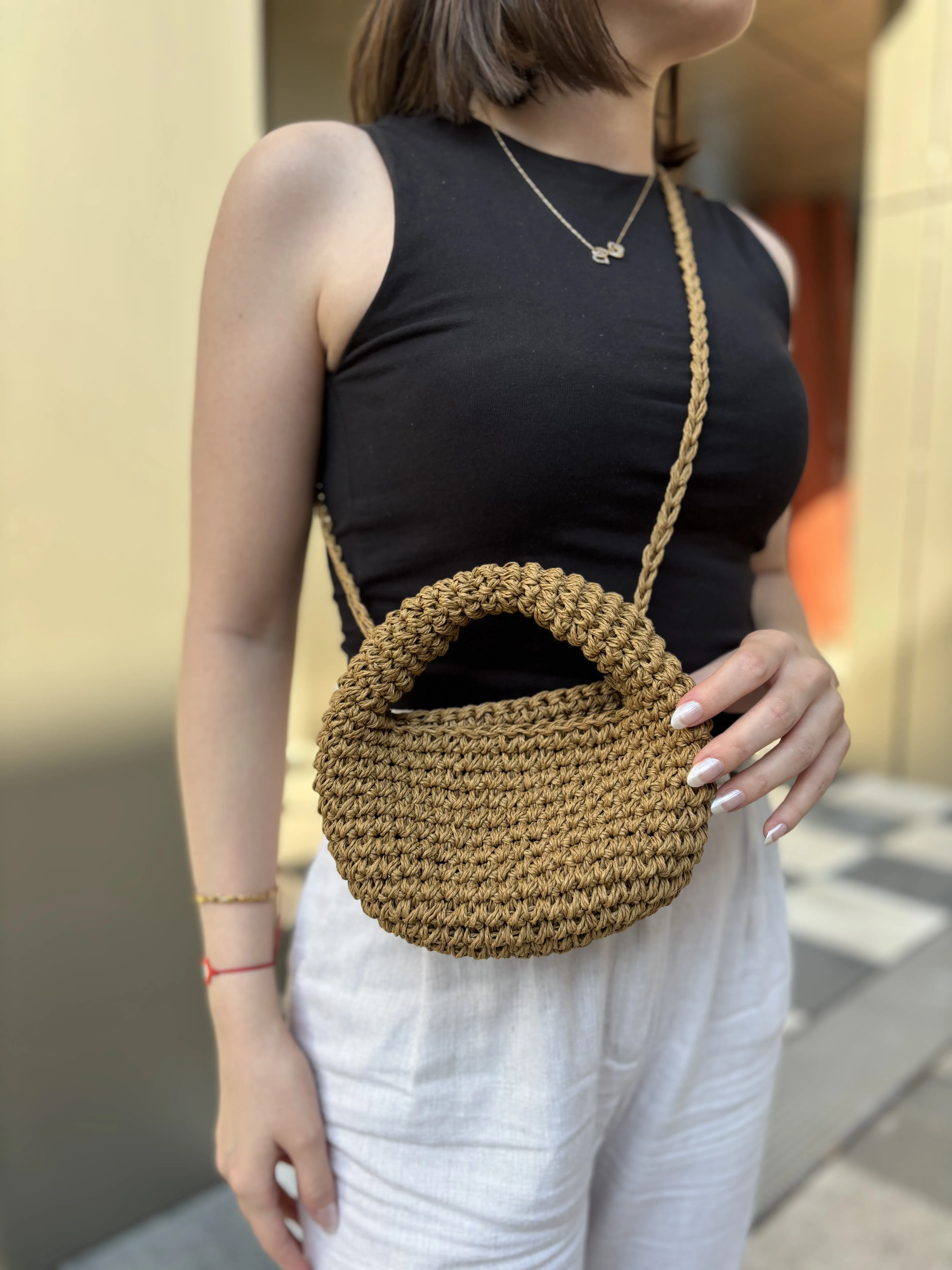 Minibag – El Örgüsü Kağıt İp Çanta