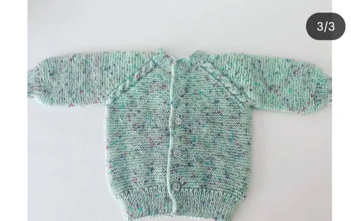 Mint Yeşili El Örgüsü 3’lü Bebek Takımı