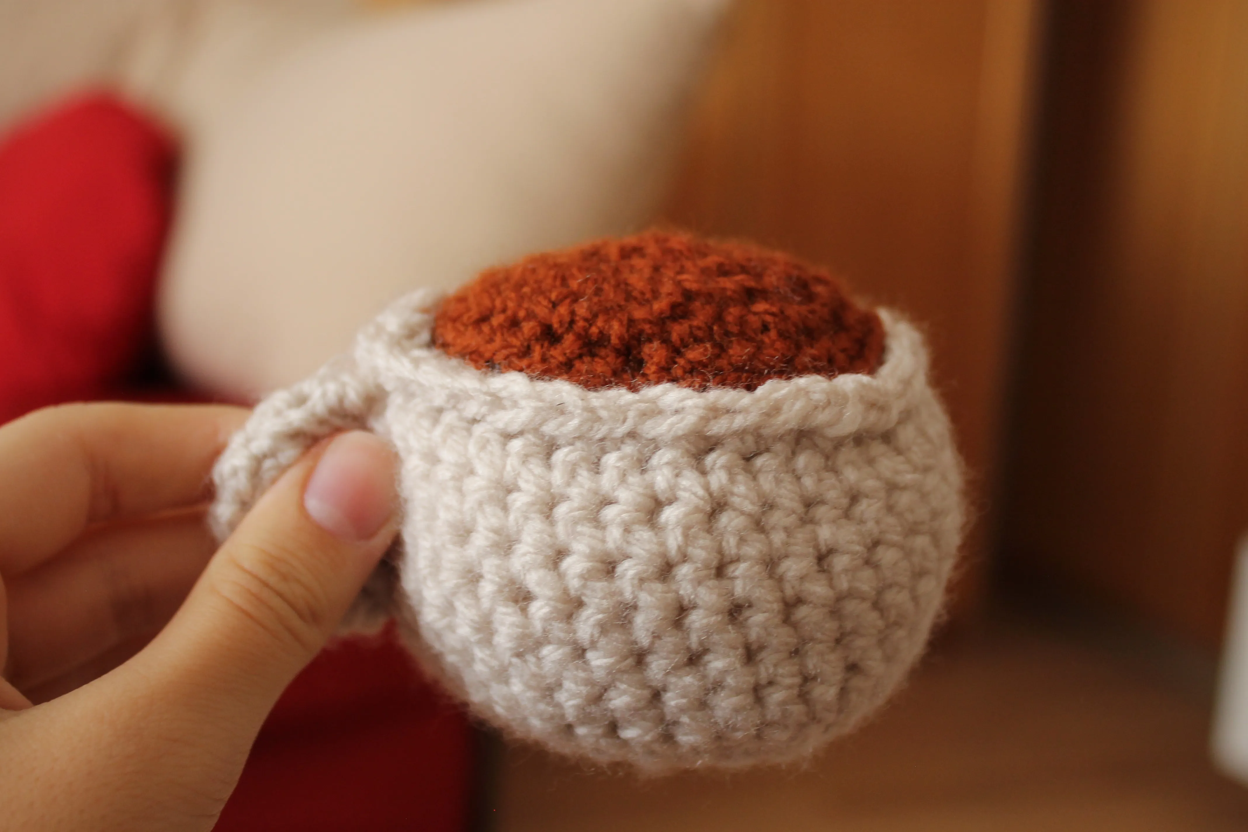 El Örgüsü Amigurumi Kahve Fincanı