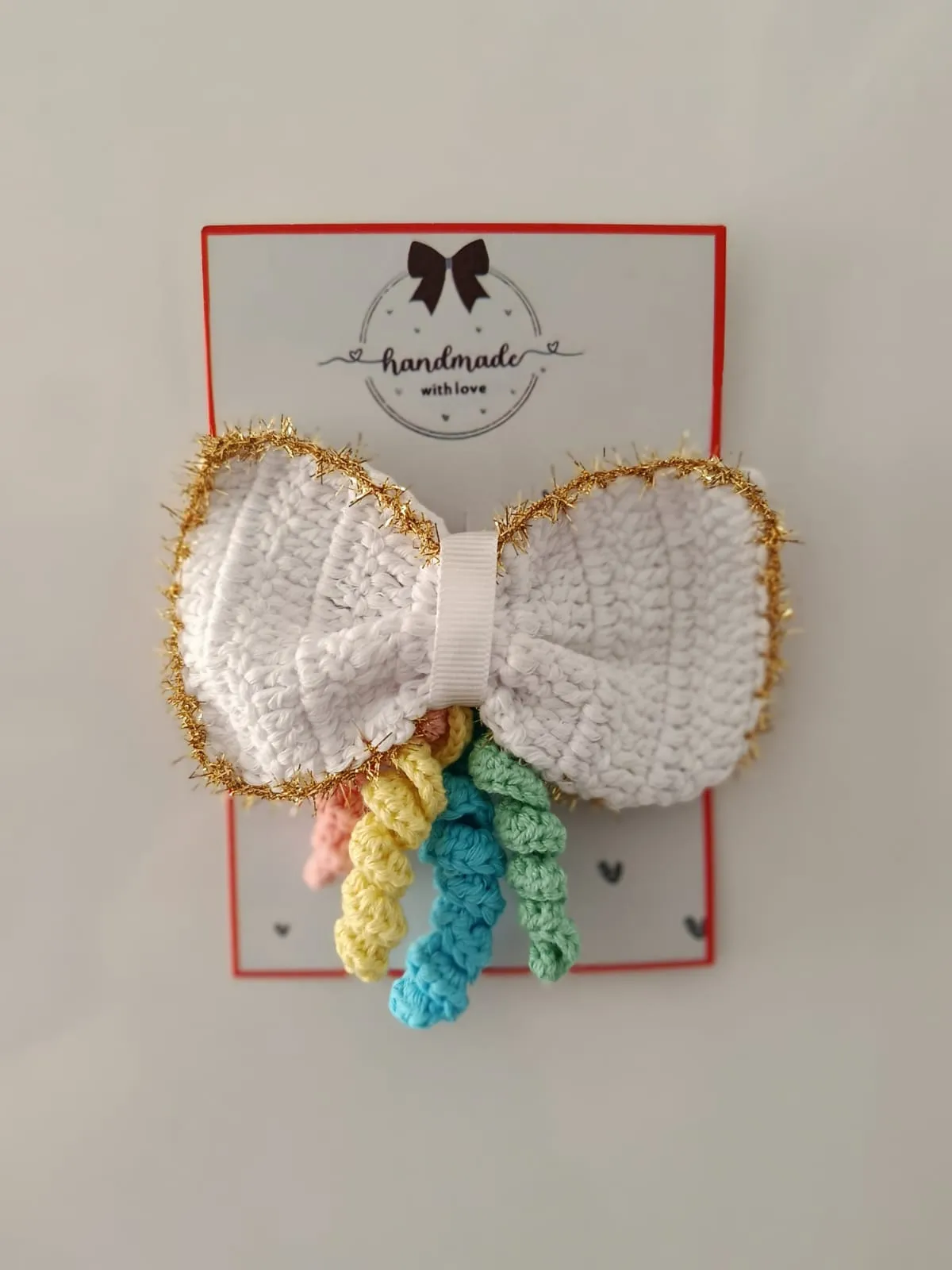 El Yapımı Gökkuşağı Kurdele Toka