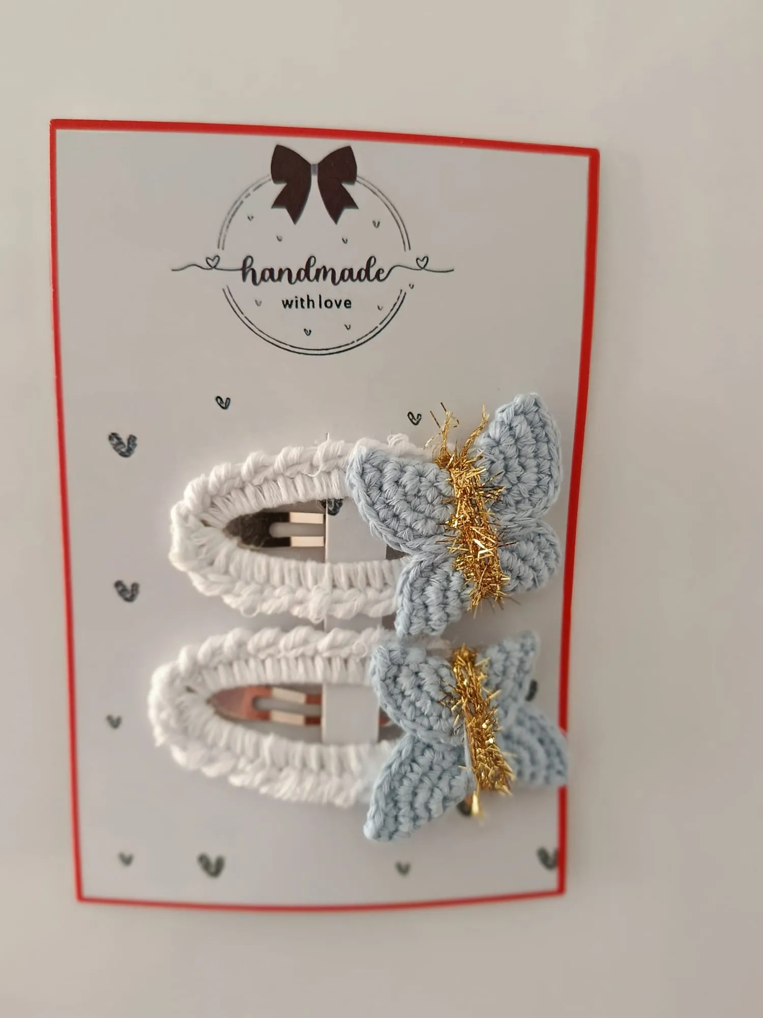 El Yapımı Kelebek Toka (2’li Set)