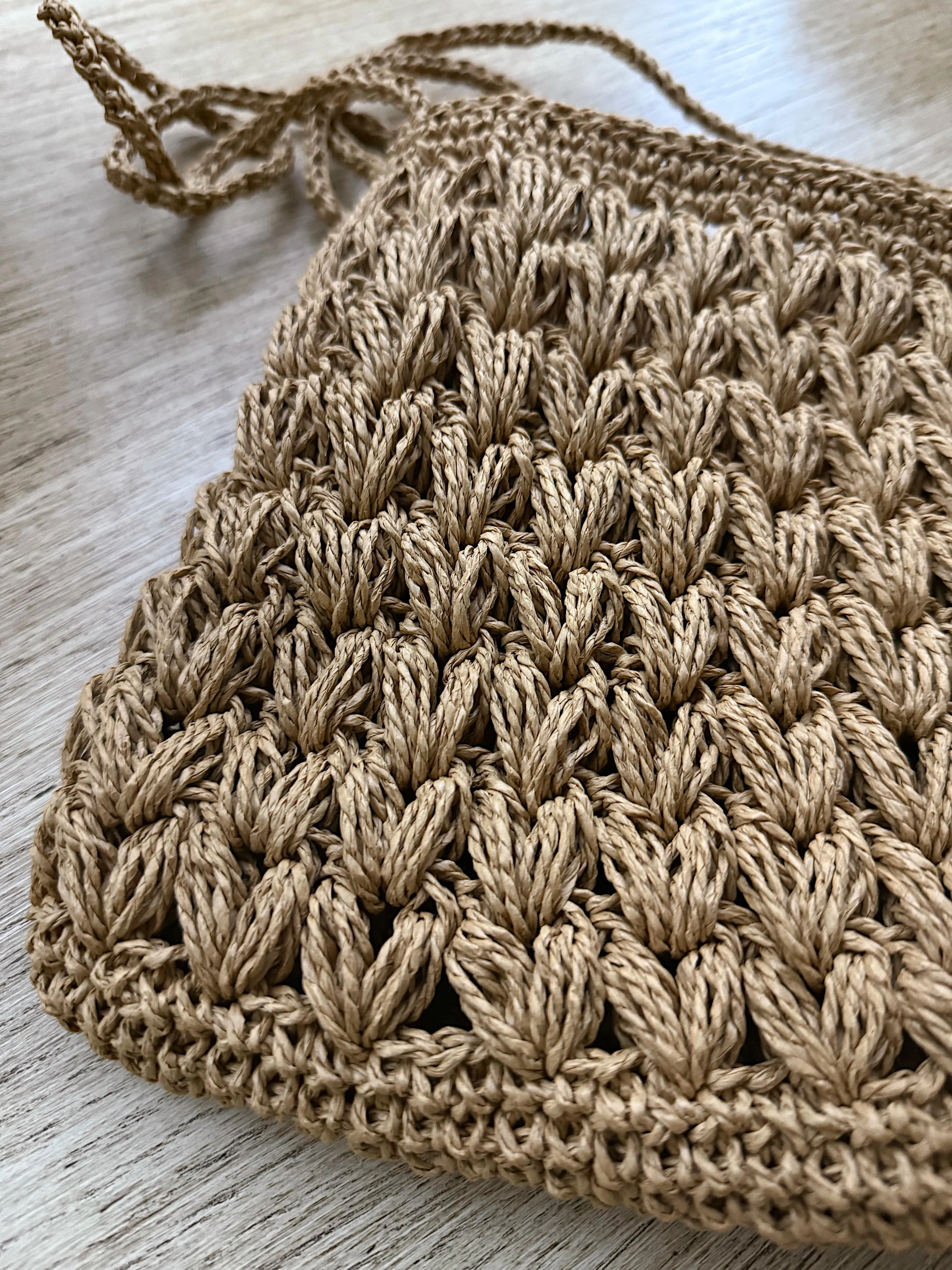 Handmade Paper Rope Bag – Peanut Model, Dark Wicker