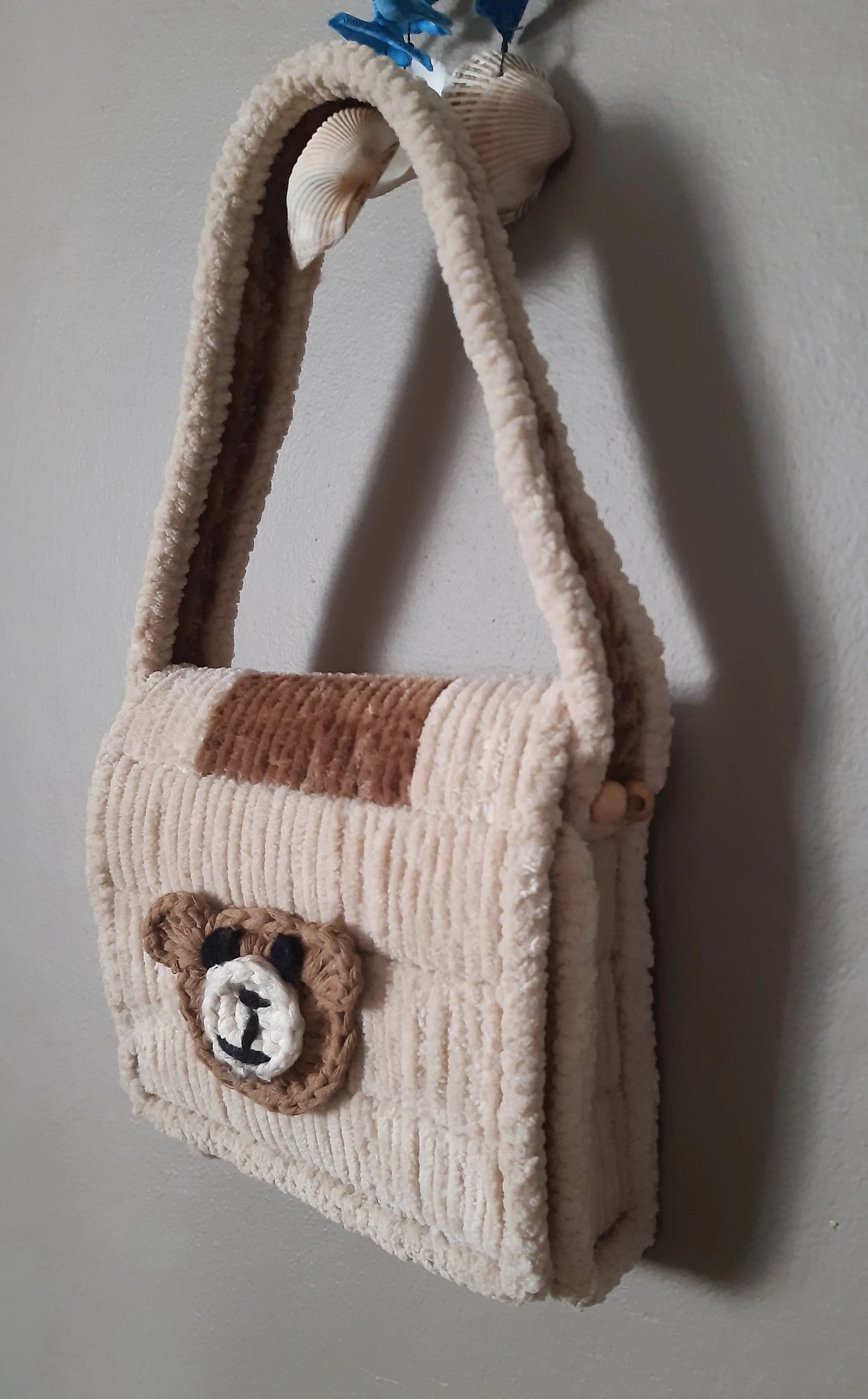 Canvas Örme Mini Çocuk El Çantası