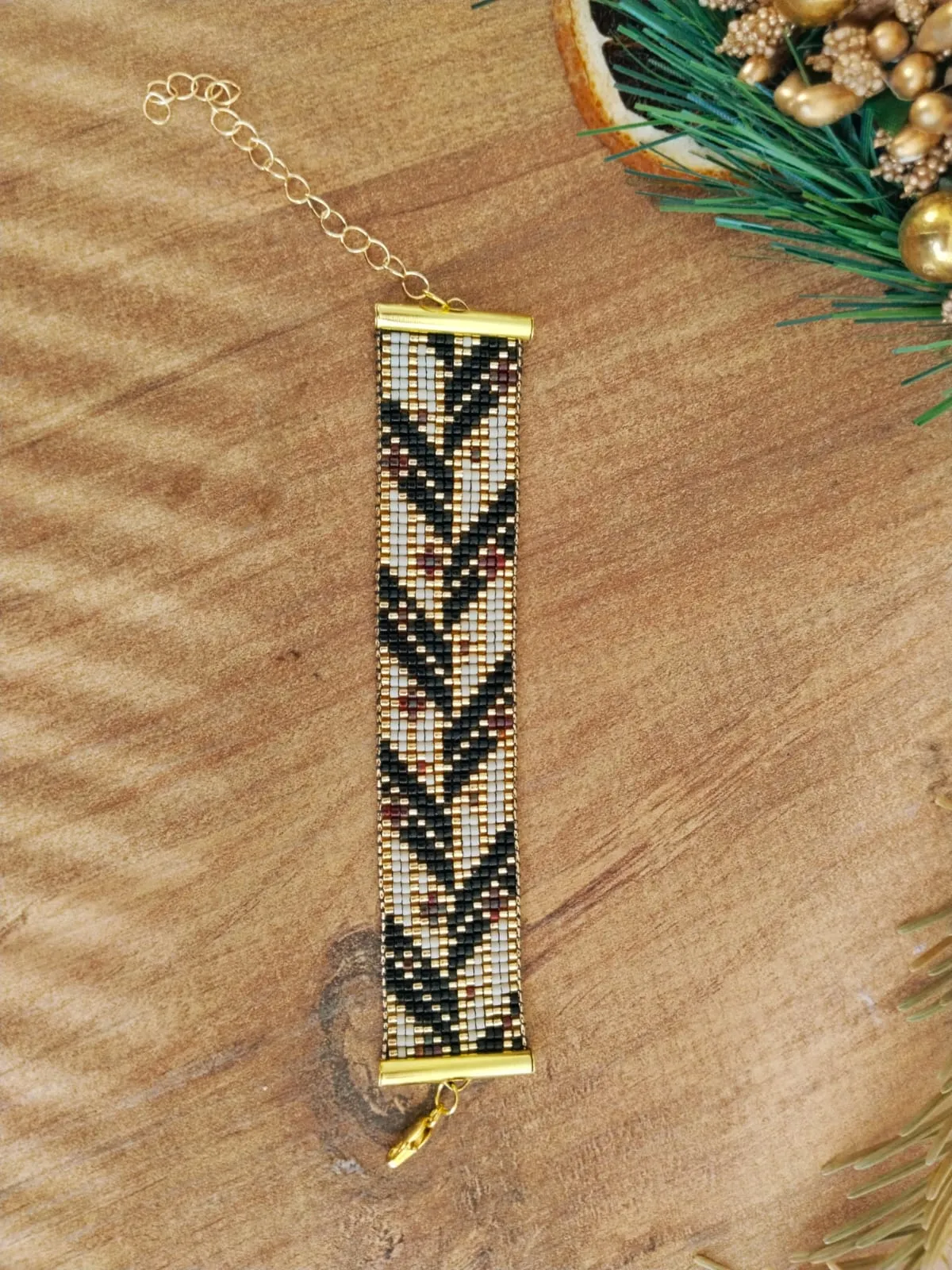 Geometric Patterned Handmade Original Miyuki Bracelet