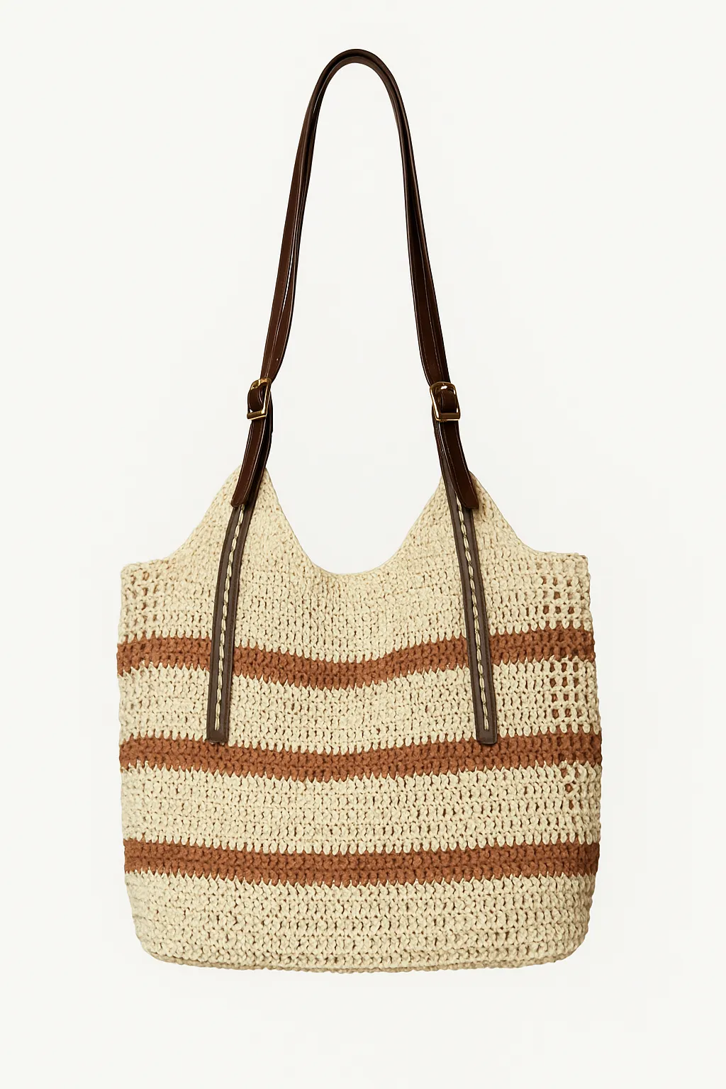 Özel Tasarım El Yapımı Örgü & Deri Çanta