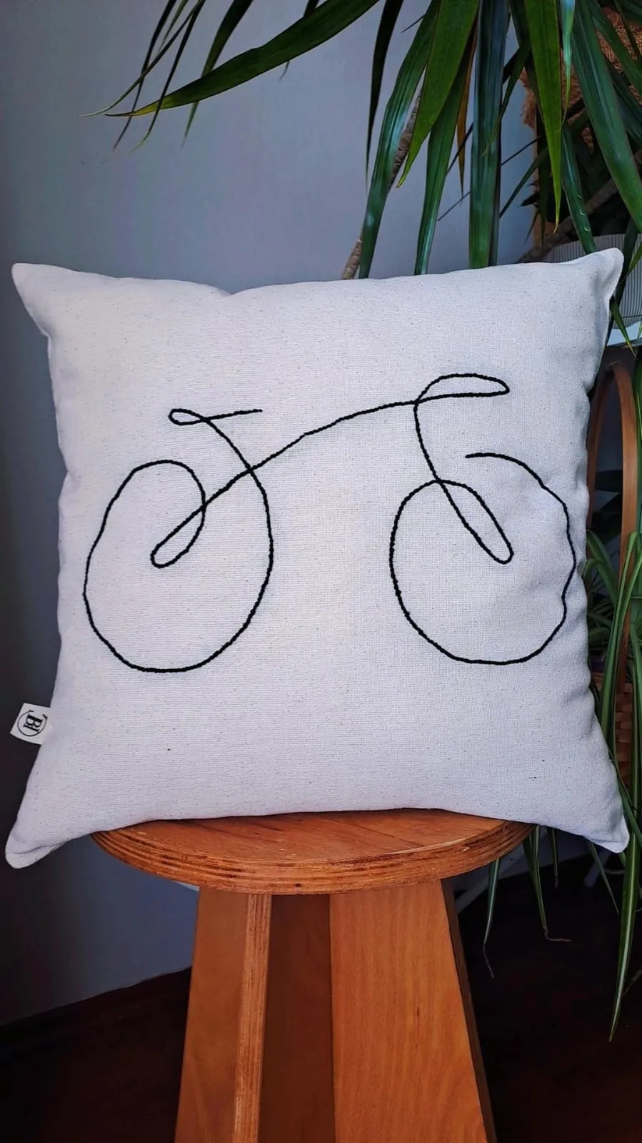 Kırlent Kılıfı Punch (PANÇ) Bisiklet Desenli