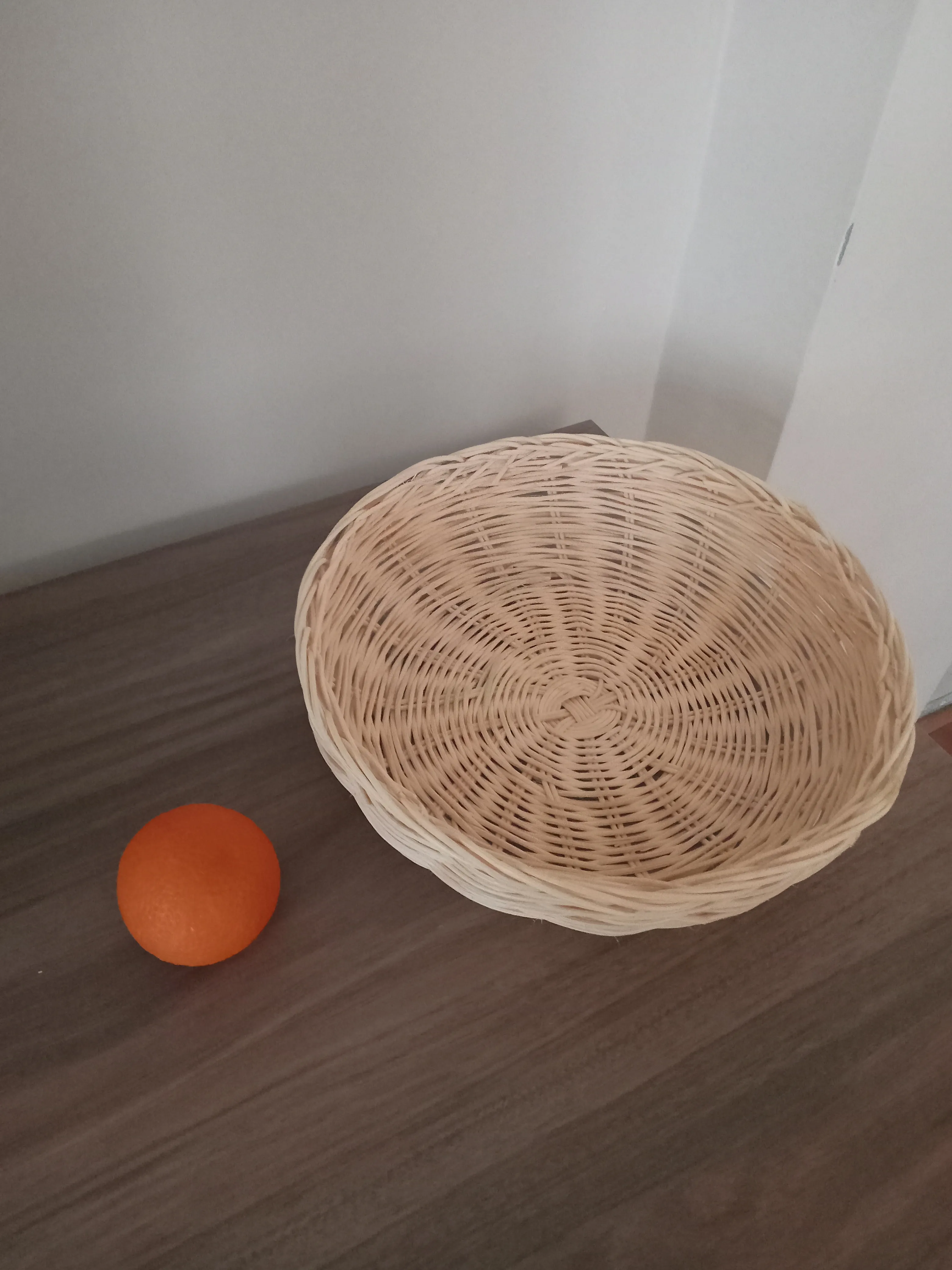 Doğal Bambu El Örgüsü Sepet
