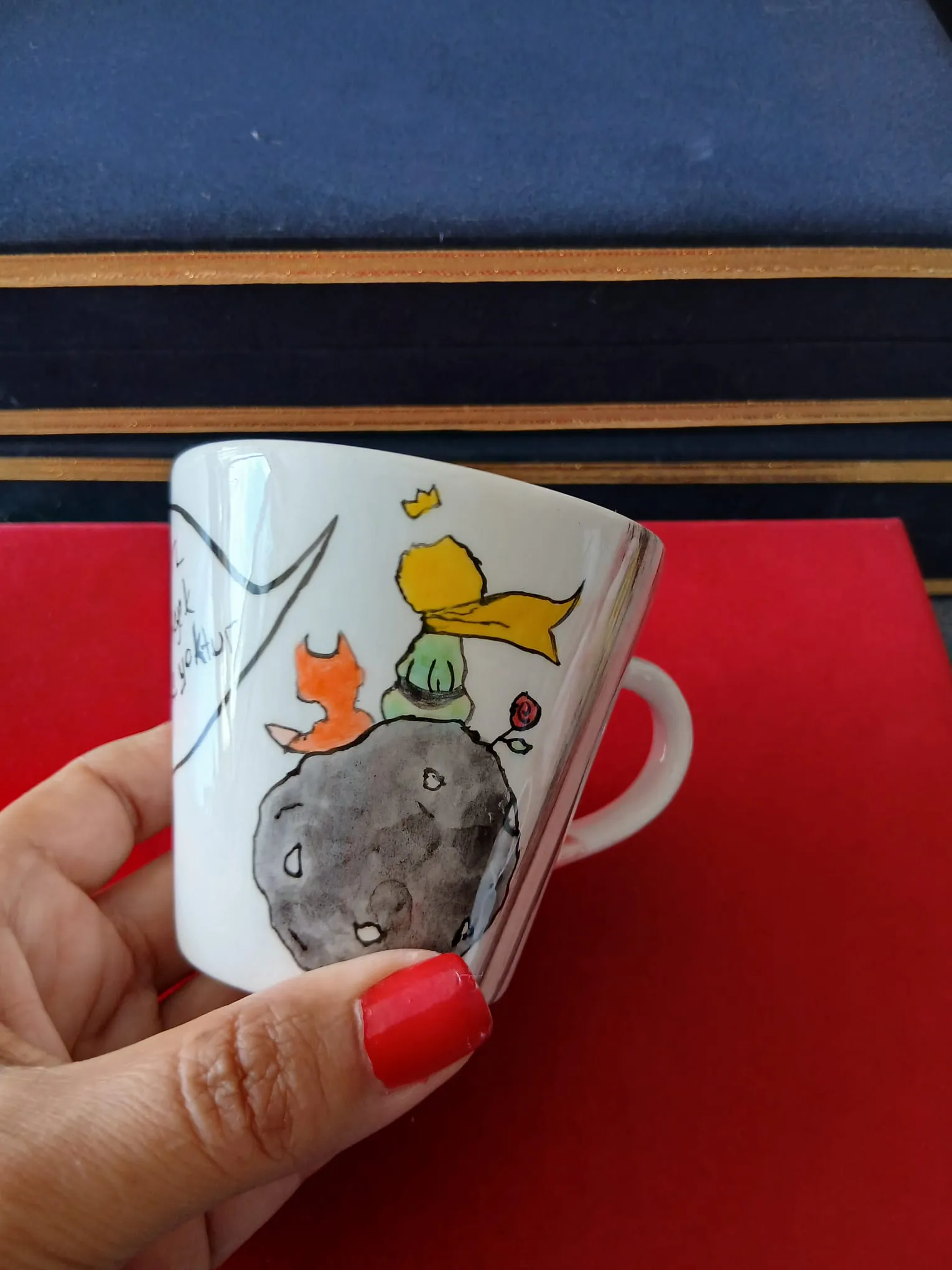 Çini Kupa – Küçük Prens Desenli El Yapımı Seramik