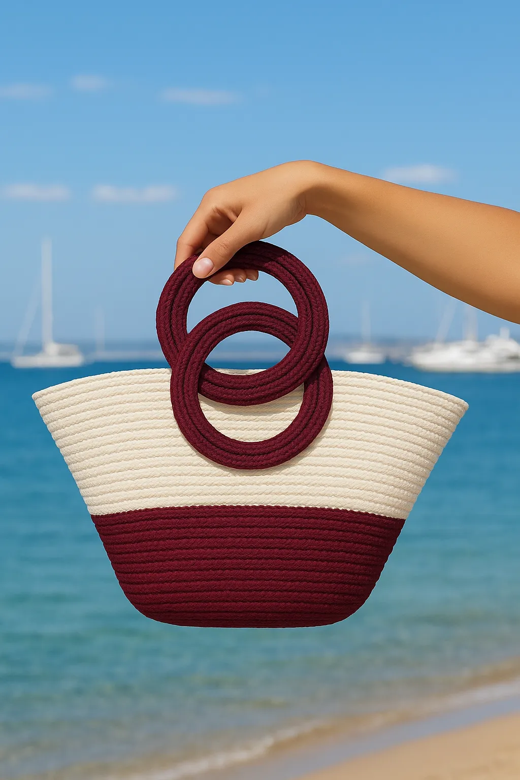 El Yapımı Organik Malzemeli Hasır Çanta