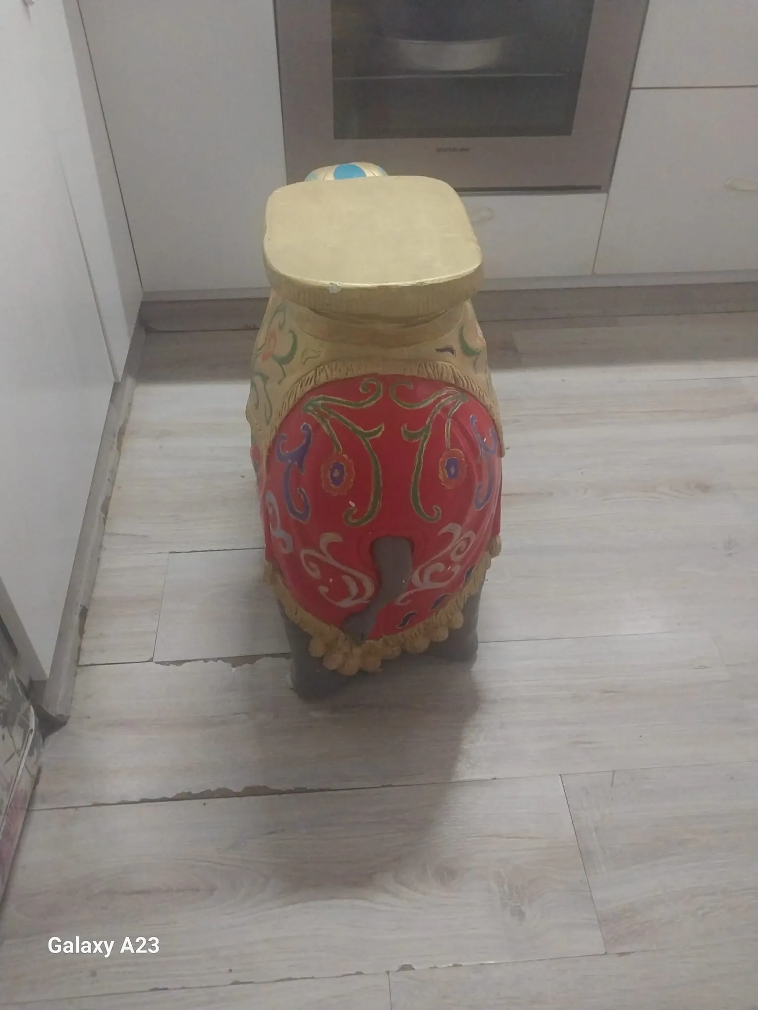 Handmade Wooden Decorative Elephant Figurine Coffee Table - Unique Design and Home Decoration