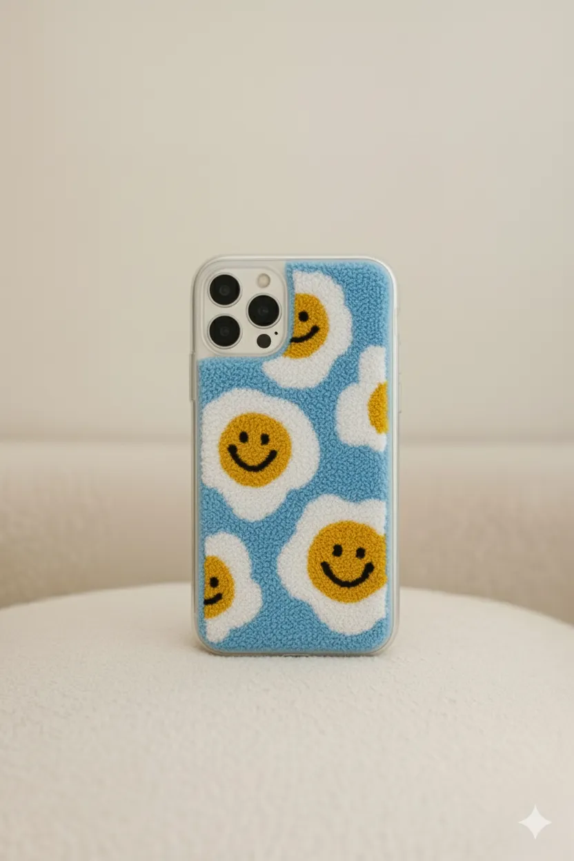 iPhone 15 Pro Max Uyumlu Kalp Desen Punch Telefon Kılıfı