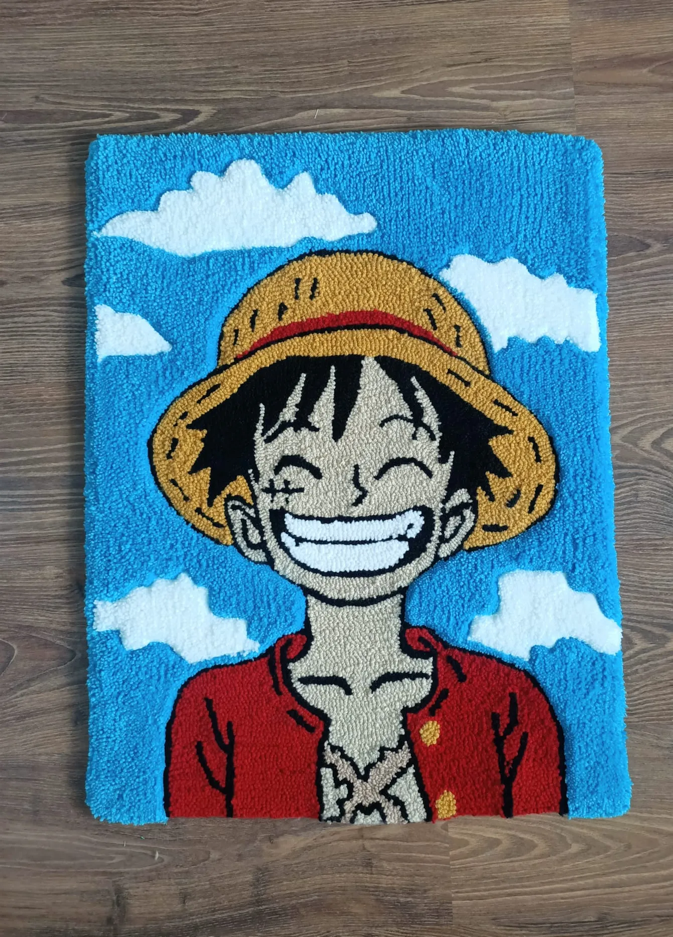 Cut-Loop Tufting One Piece Luffy Temalı Küçük Halı