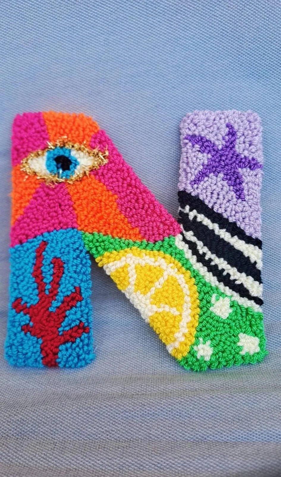 Punch Harf  El Yapımı / Çanta Süsü / Kişiye Özel Harfler /El Emeği