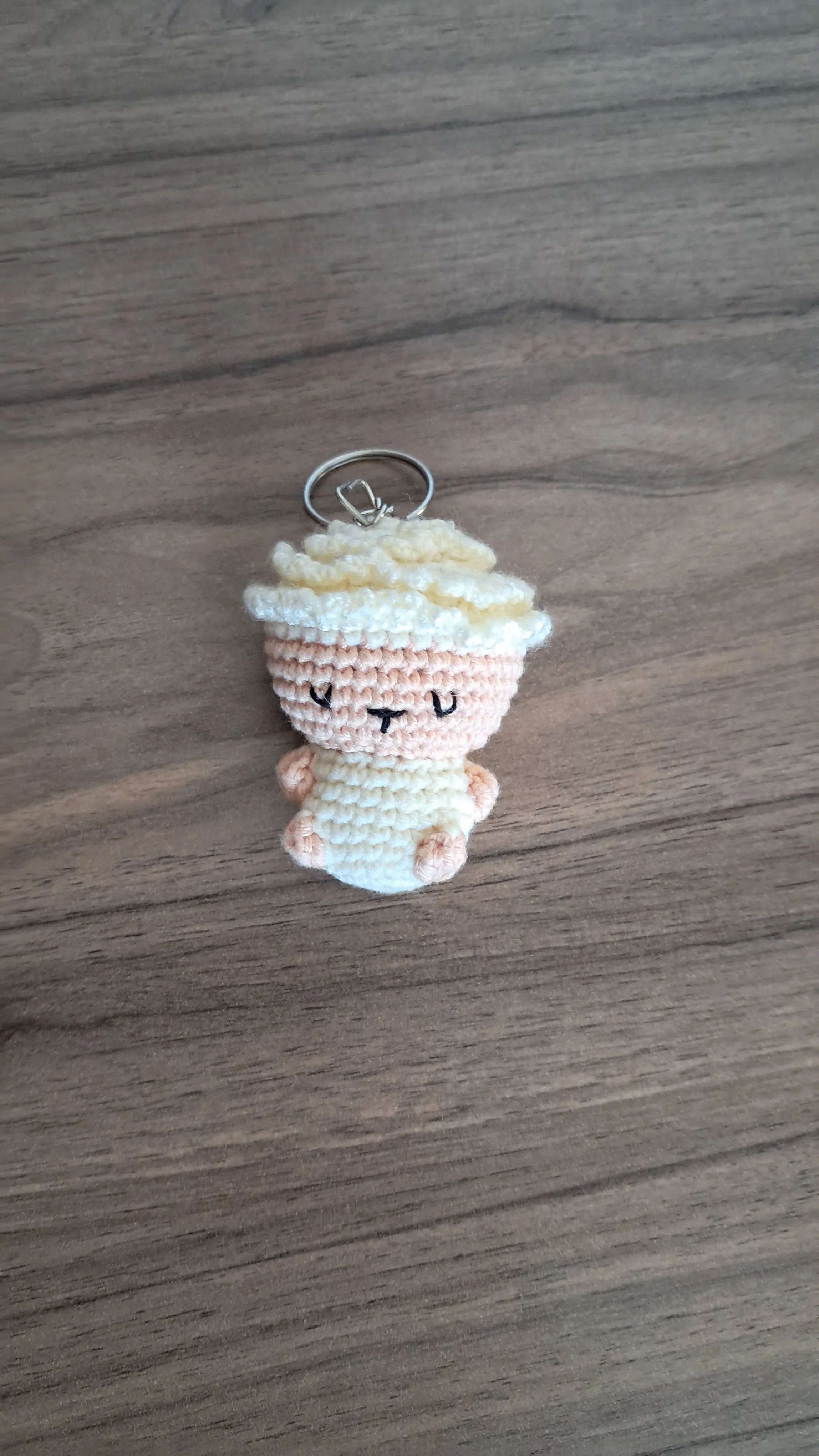 Sevimli Örgü Mini Kuzucuk Anahtarlık - Amigurumi Bebek Hediyelik