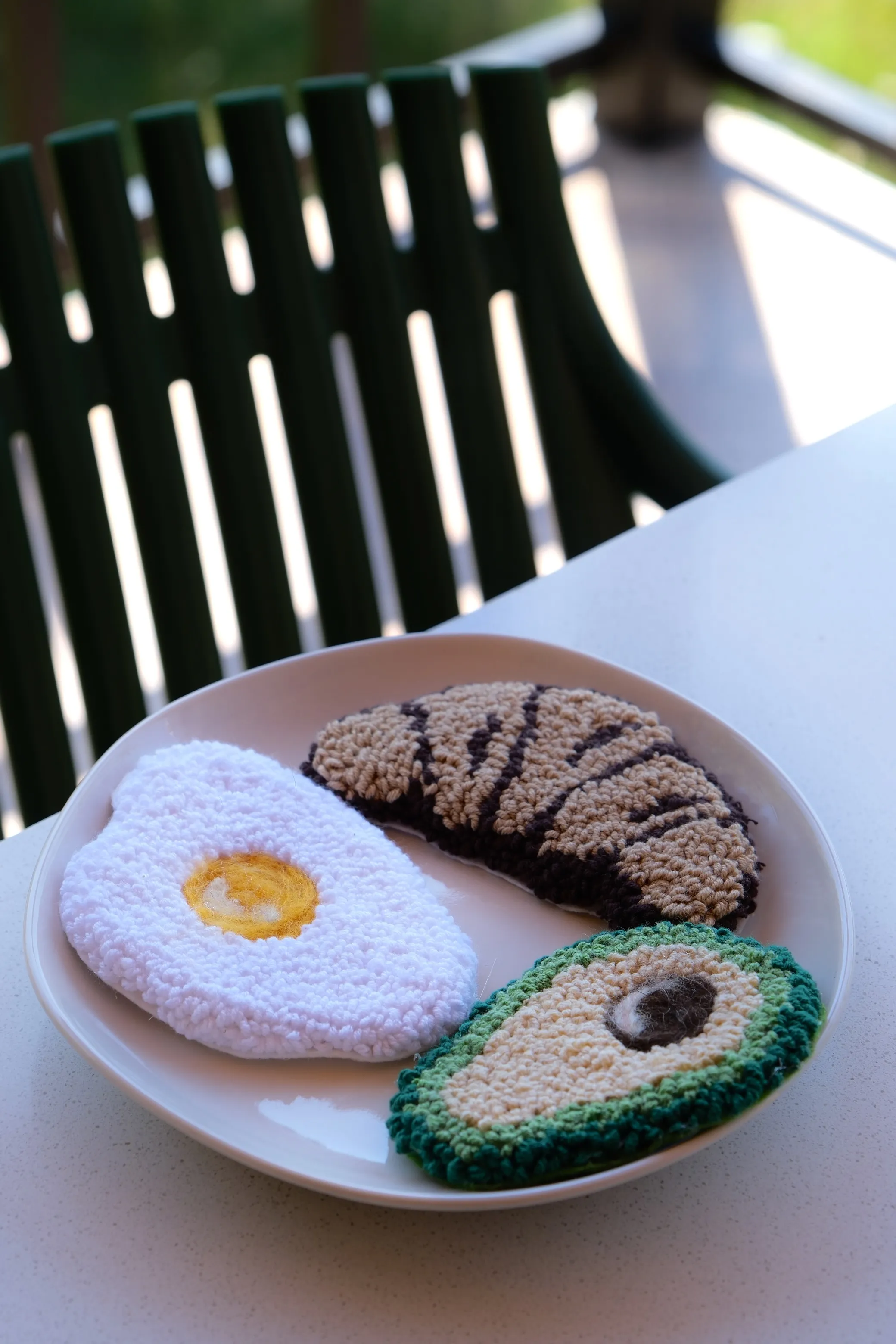 Kitchen Decoration Handmade Amigurumi Magnet Set - Breakfast Themed