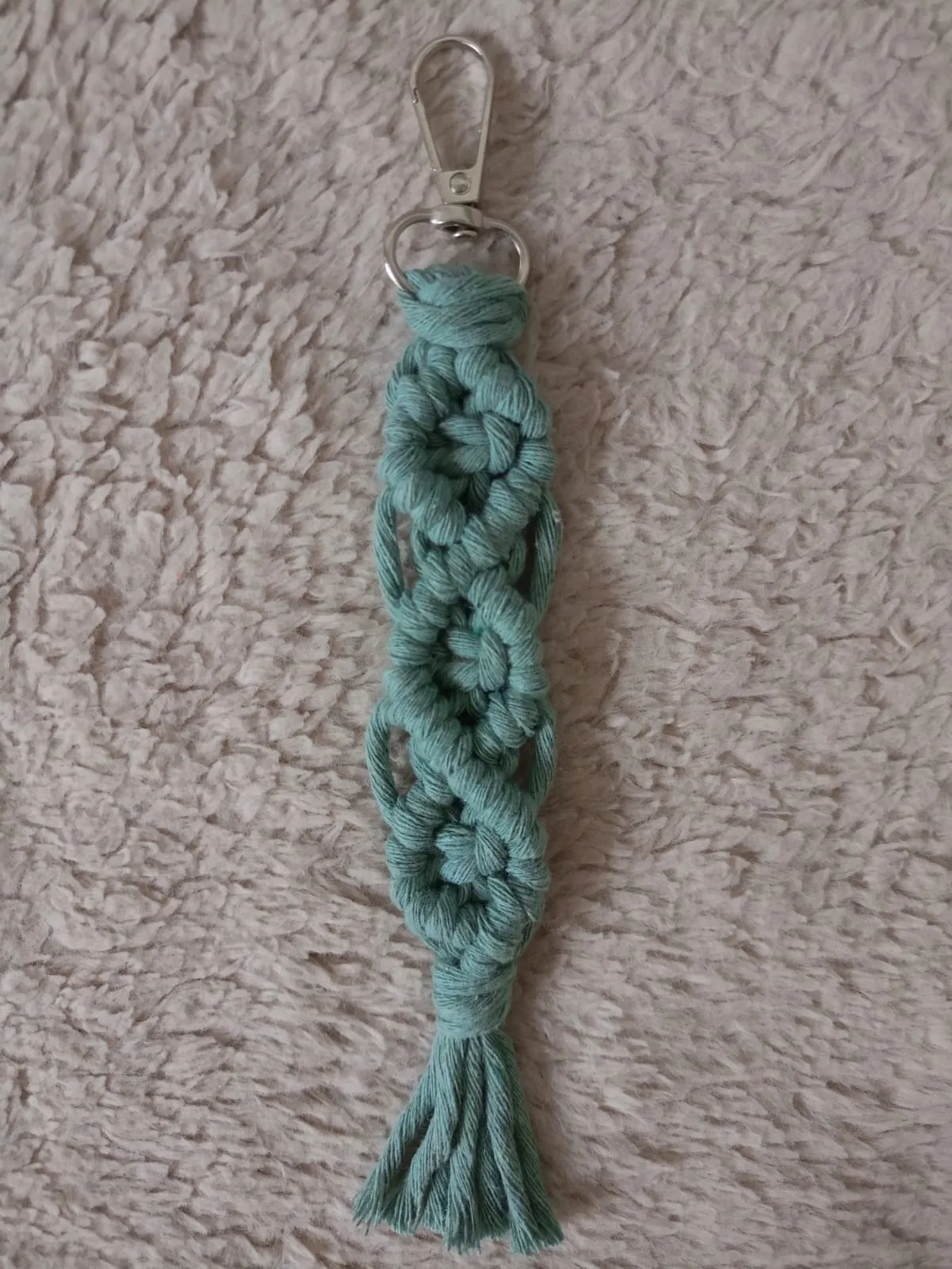 20 pieces Pistachio Green Macrame Keychain - Bohemian Style, Handmade Gift