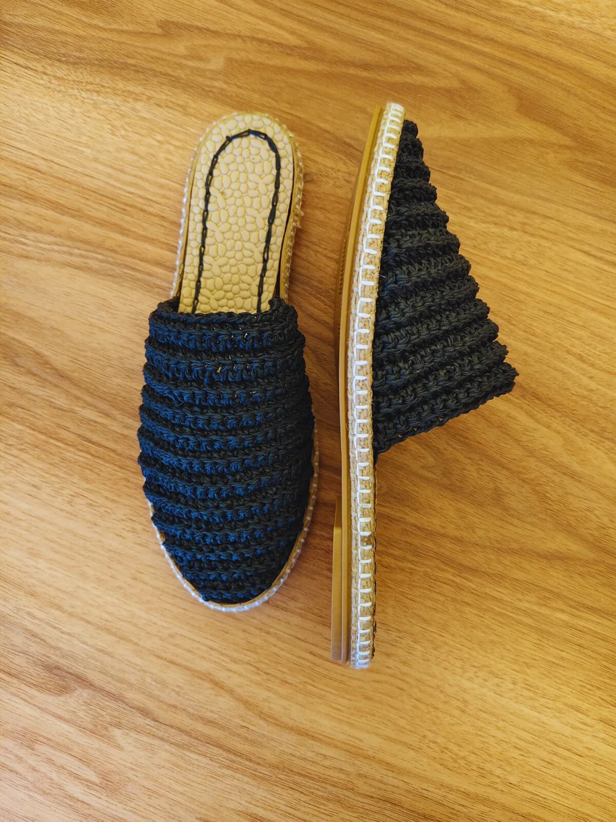Knitted Women's Slippers – Straw Slippers Comfortable Design Suitable for Daily Combinations 38