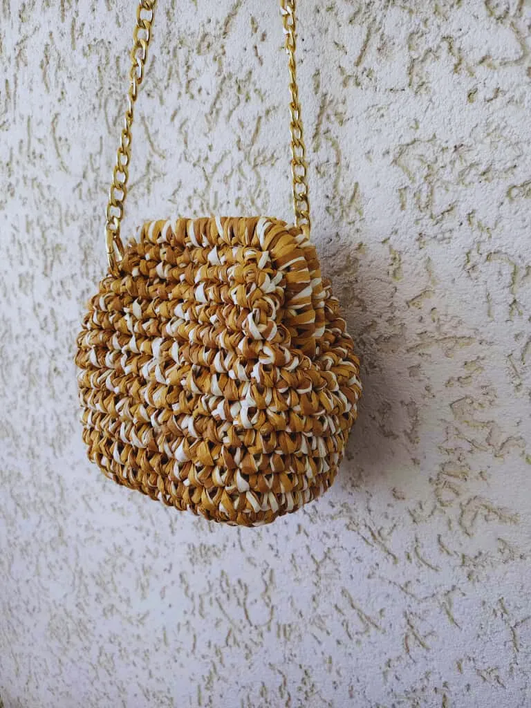  Rafya Örgü Burslu Çanta | Sonbahar Koleksiyonu Omuz & Çapraz Kadın Çantası