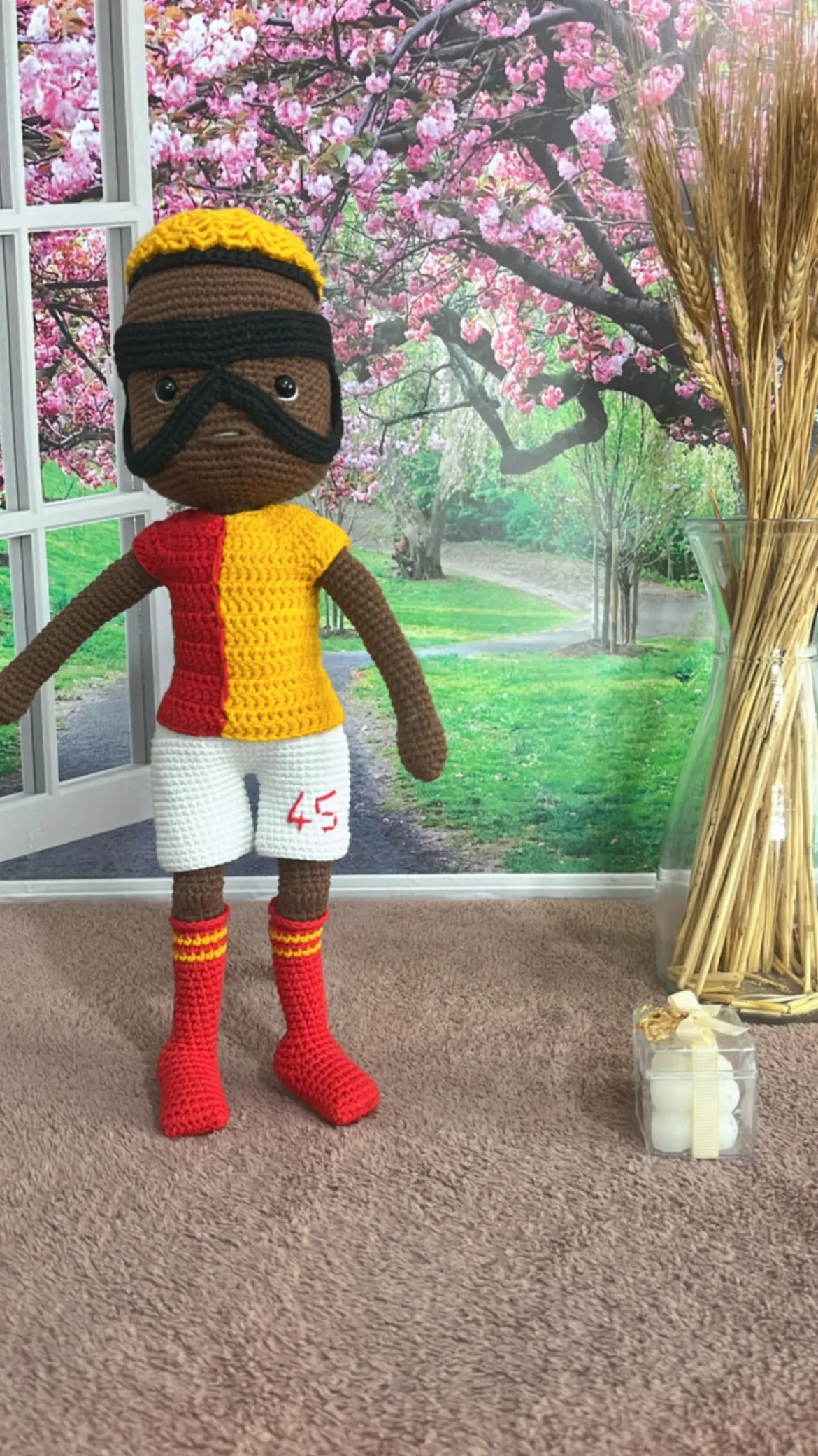 Amigurumi Futbolcu Bebek Oyuncak - Osimen Tasarımlı - El Yapımı
