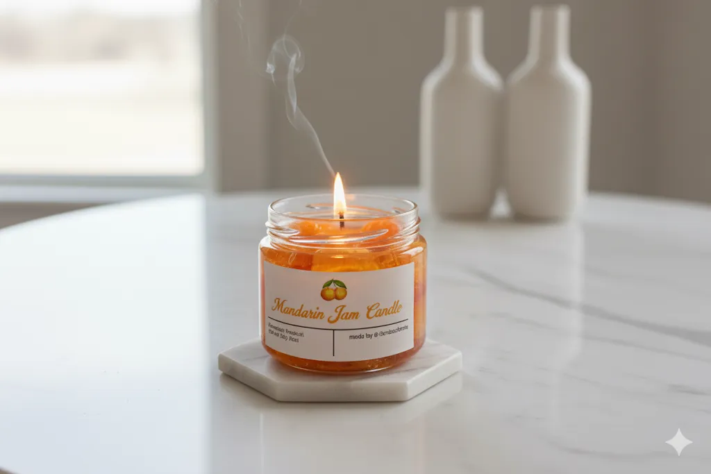 Mandalina kokulu mum