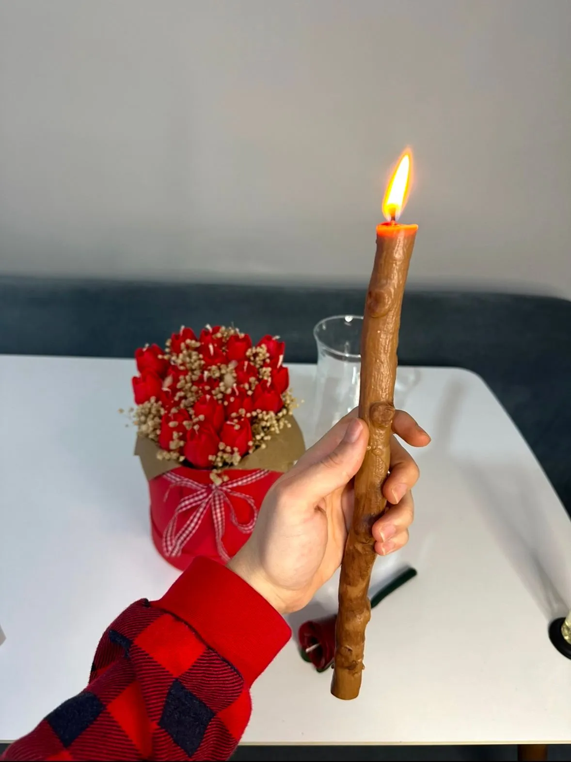 Real Branch Appearance Candle