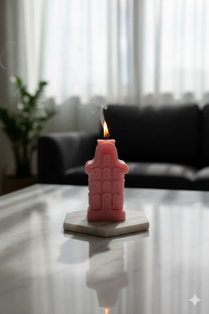 Ev Şeklindeki Mum