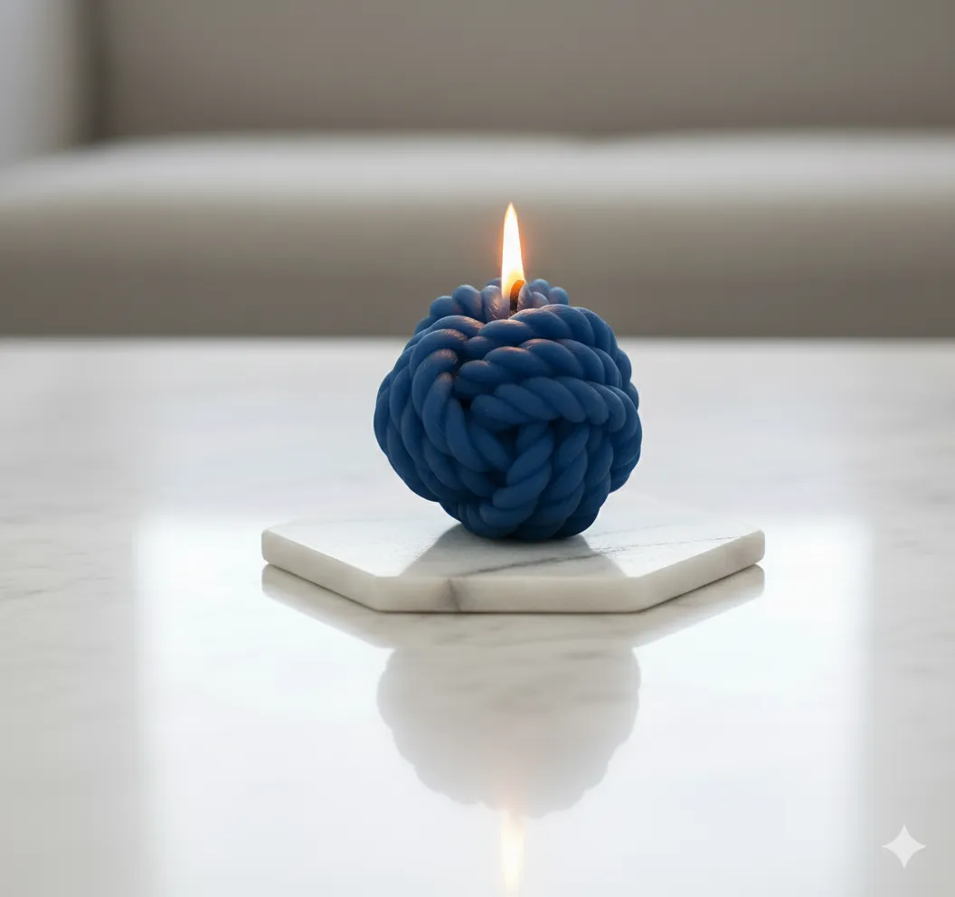 Laciver Düğüm Şeklide Mum