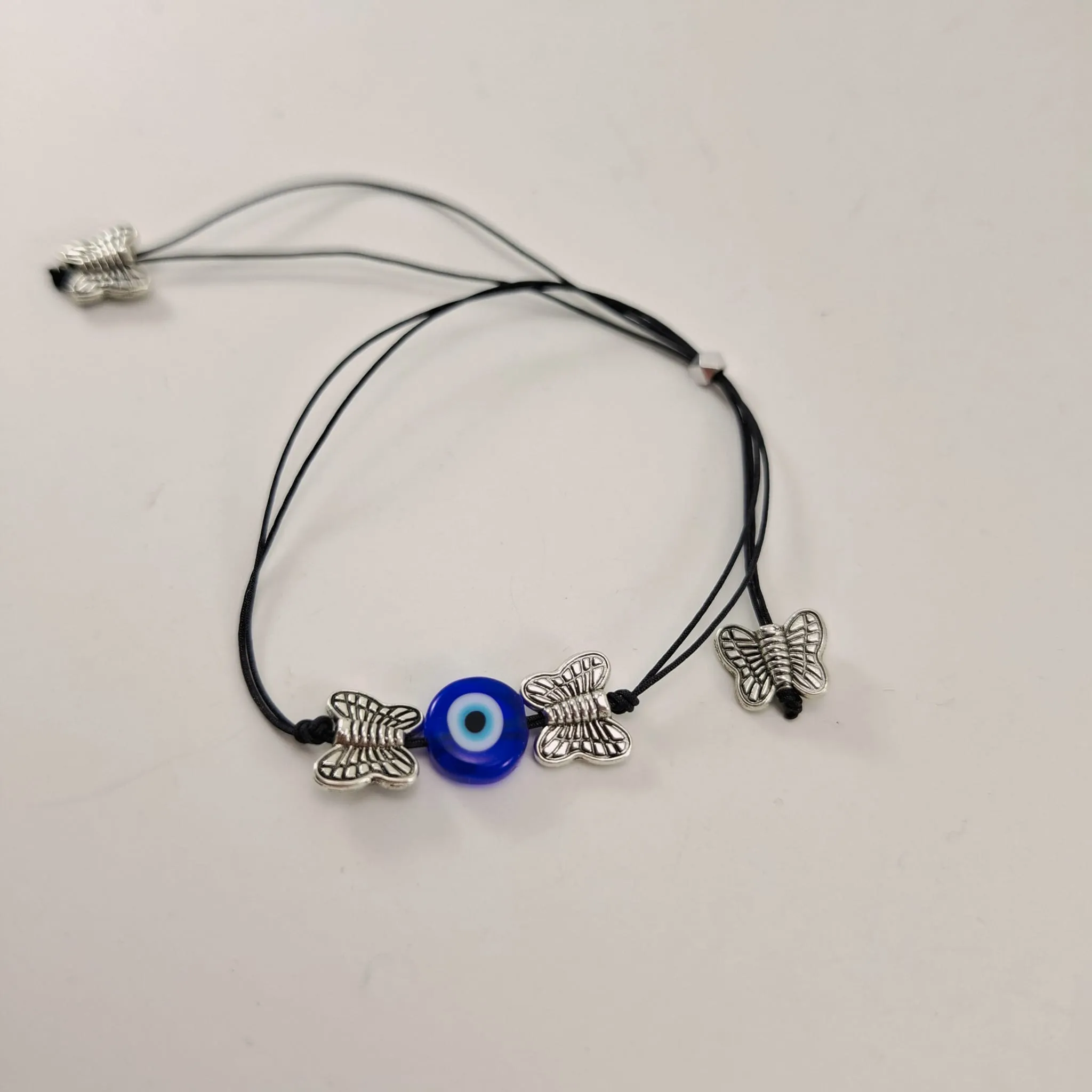 3 Adet Nazar Boncuklu Kelebek Bileklik