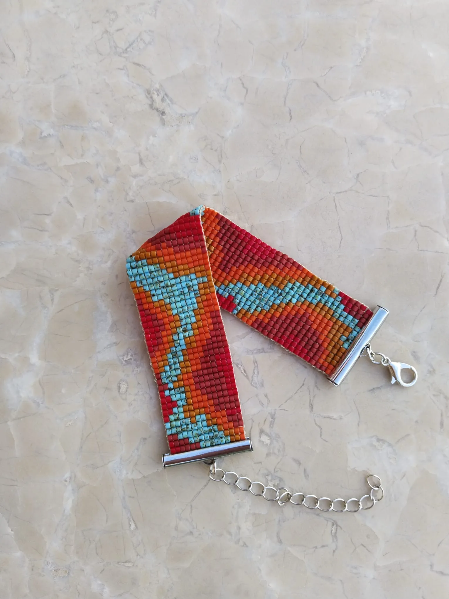 Spirit of Fire – Handmade Miyuki Bead Bracelet - Special Design