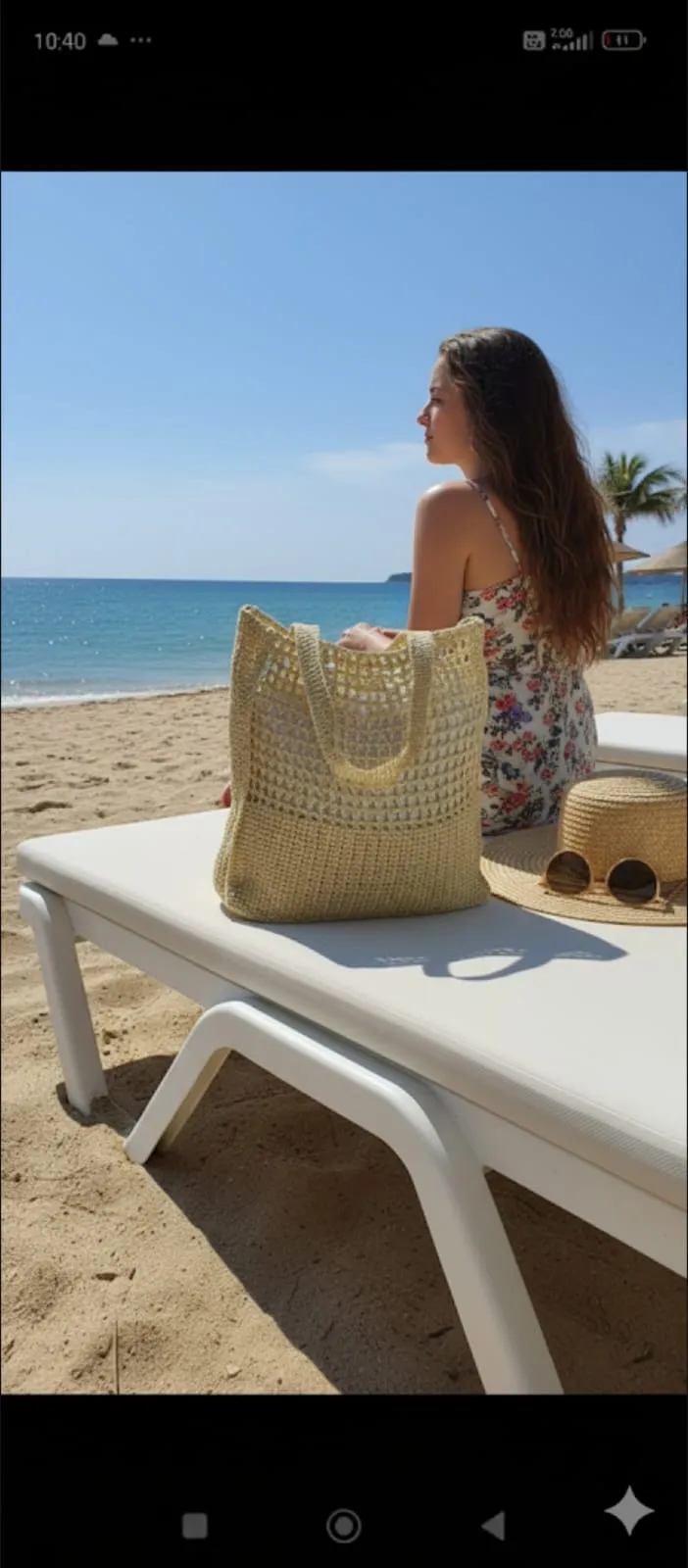 Yellow Hand-Knitted Shoulder Bag - Loopbagg Model