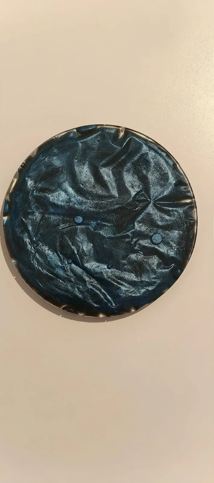 Gökyüzü Mavisi Epoksi Bardak Altlığı - Deniz Esintili Tasarım