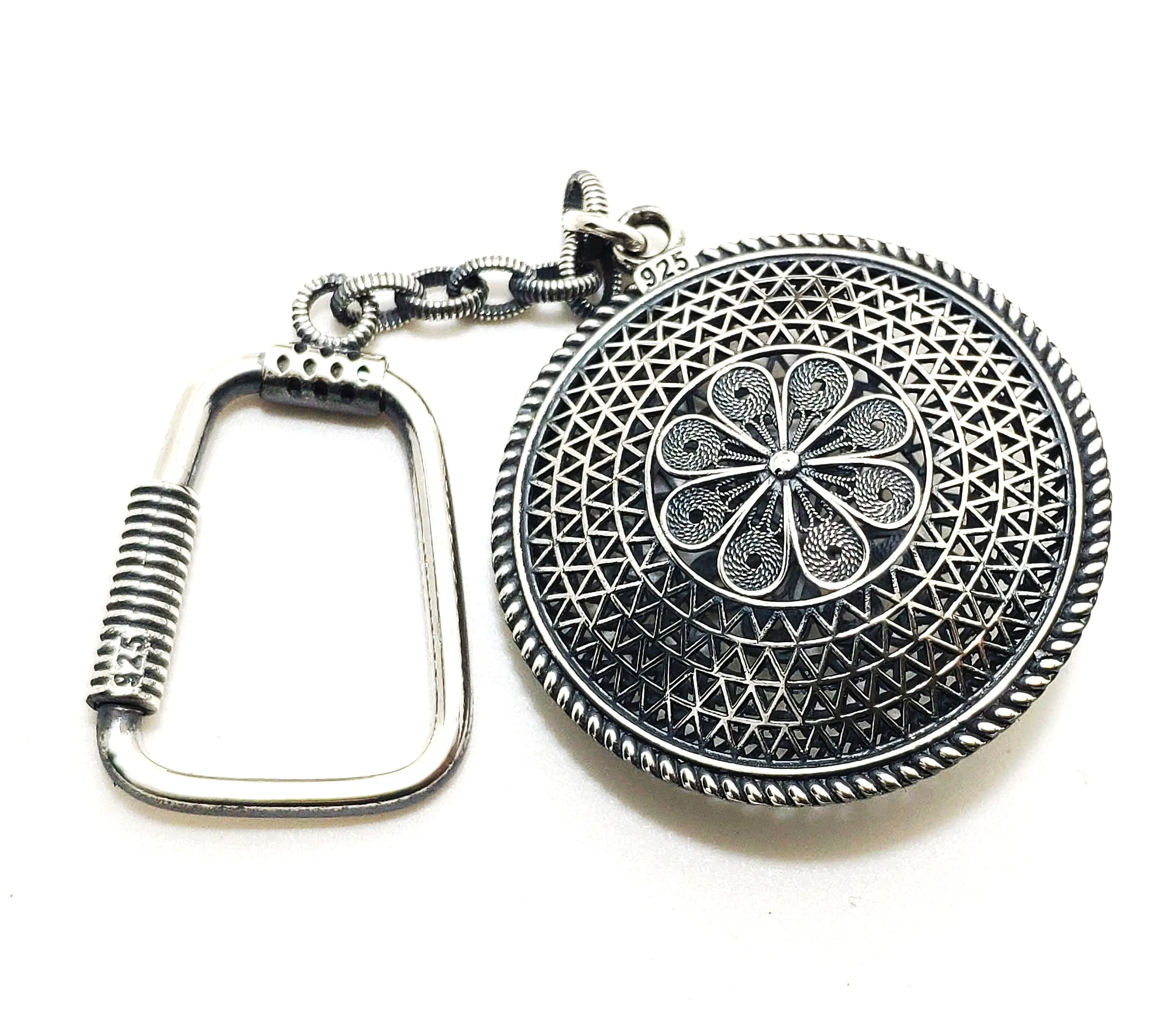 Name Engravable Filigree Keychain – Midyat Filigree