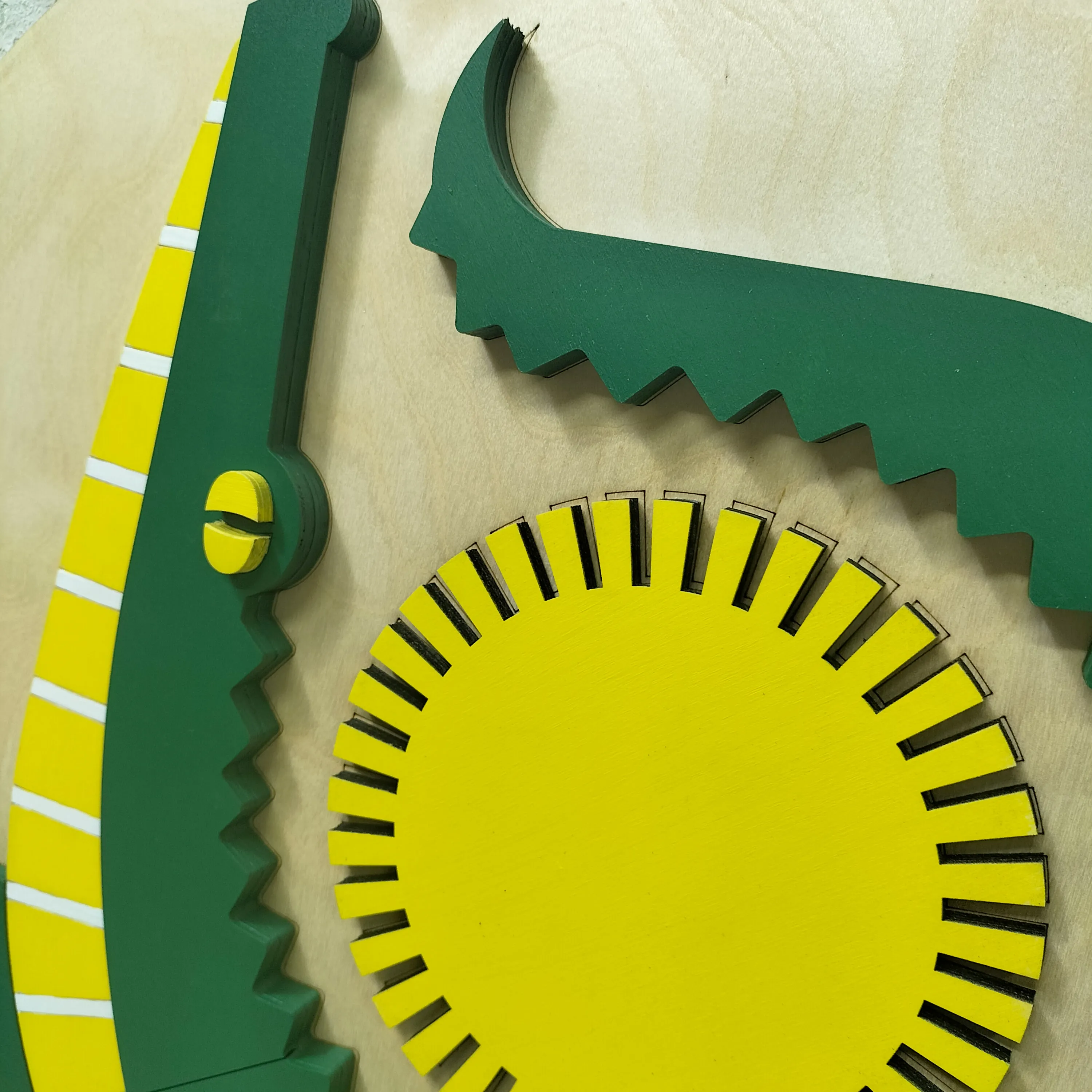 Crocodile ( Timsah ) / Katmanlı Ahşap Tablo Q40cm